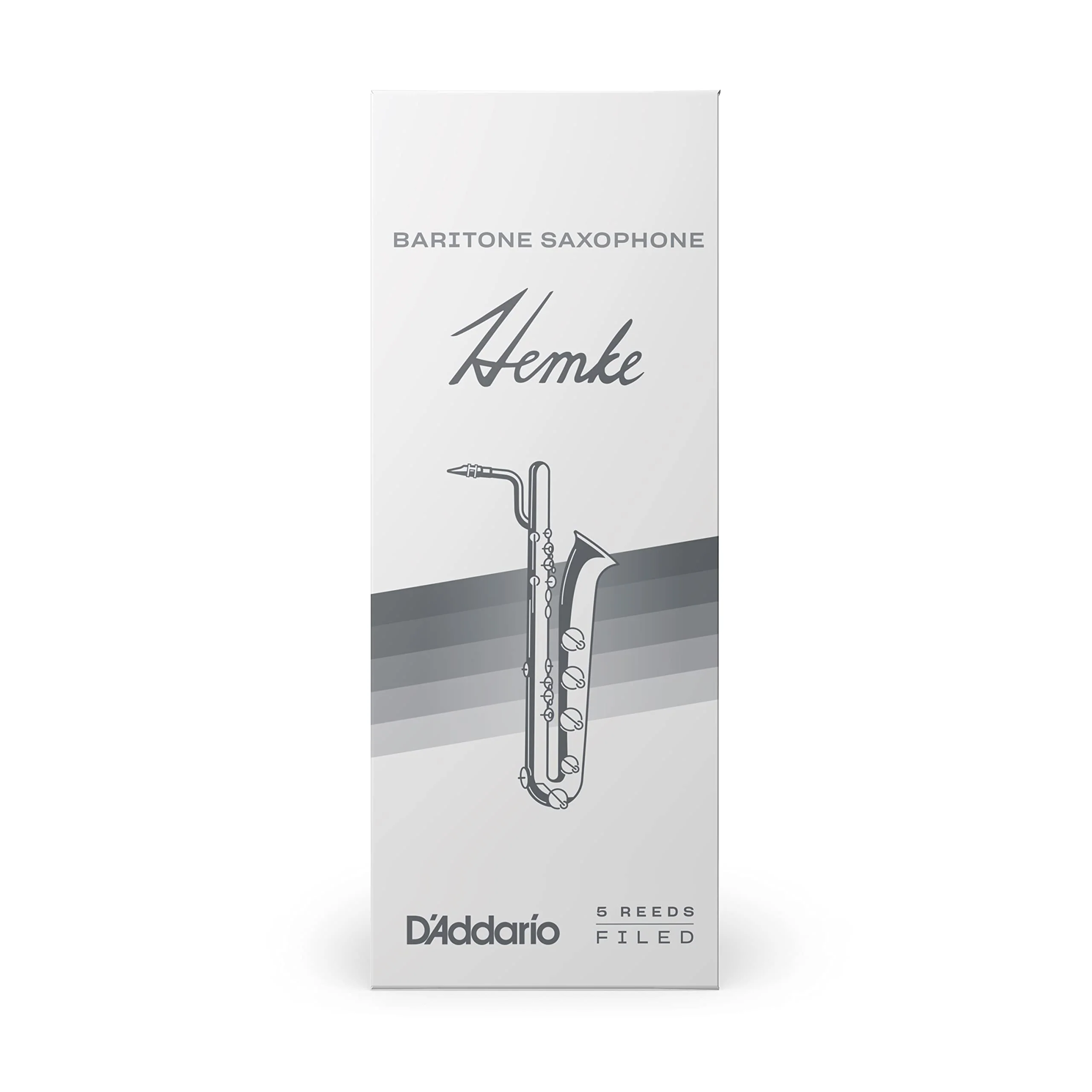 D'Addario Hemke Baritone Sax Reeds, Strength 3.5, 5-pack - Image 2