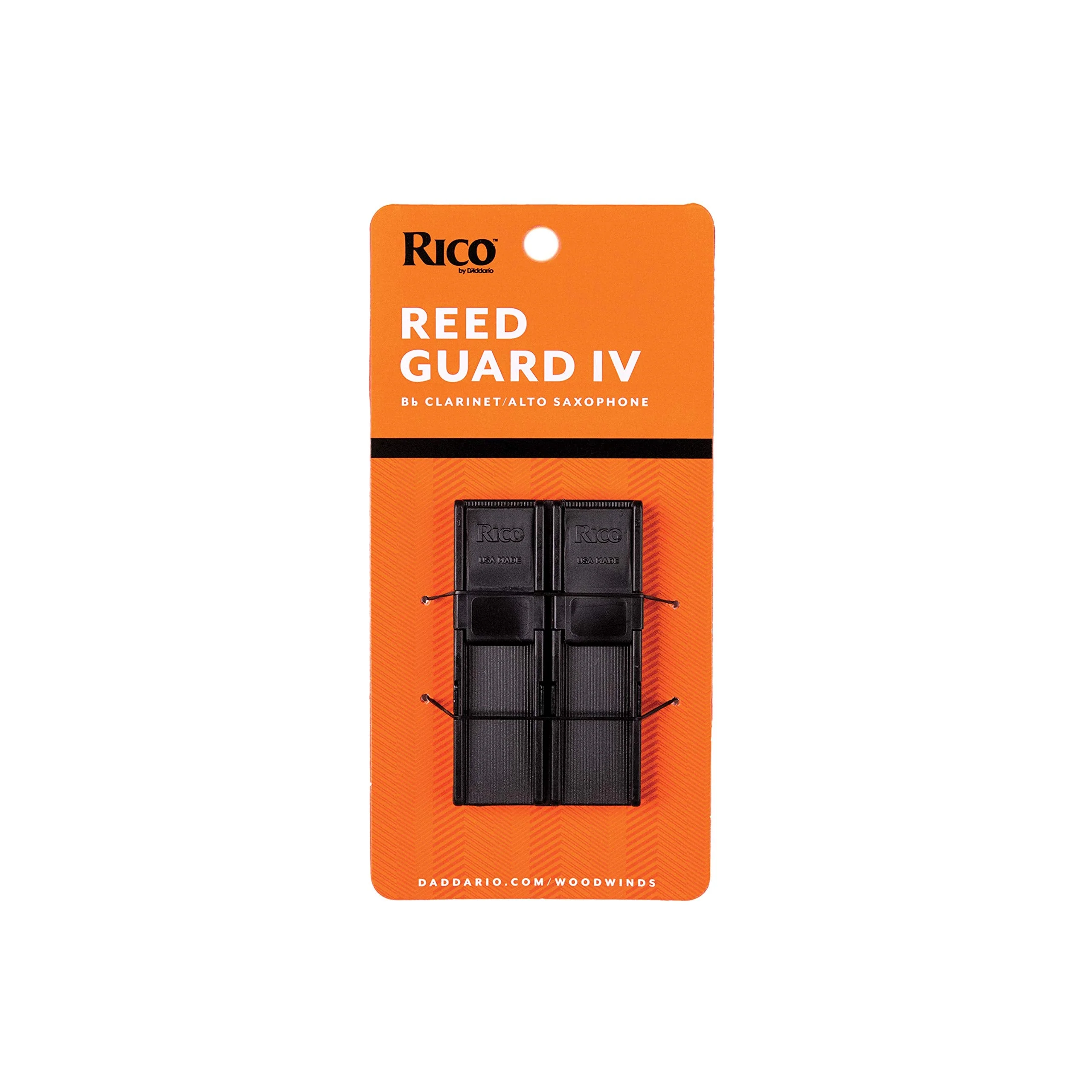 D'Addario Reed Guard IV - Sax & Clarinet Reed Case - Fits Reeds for Bb Clarinet, Soprano Sax, & Alto Sax Bb Clarinet/Alto Saxophone - Image 2