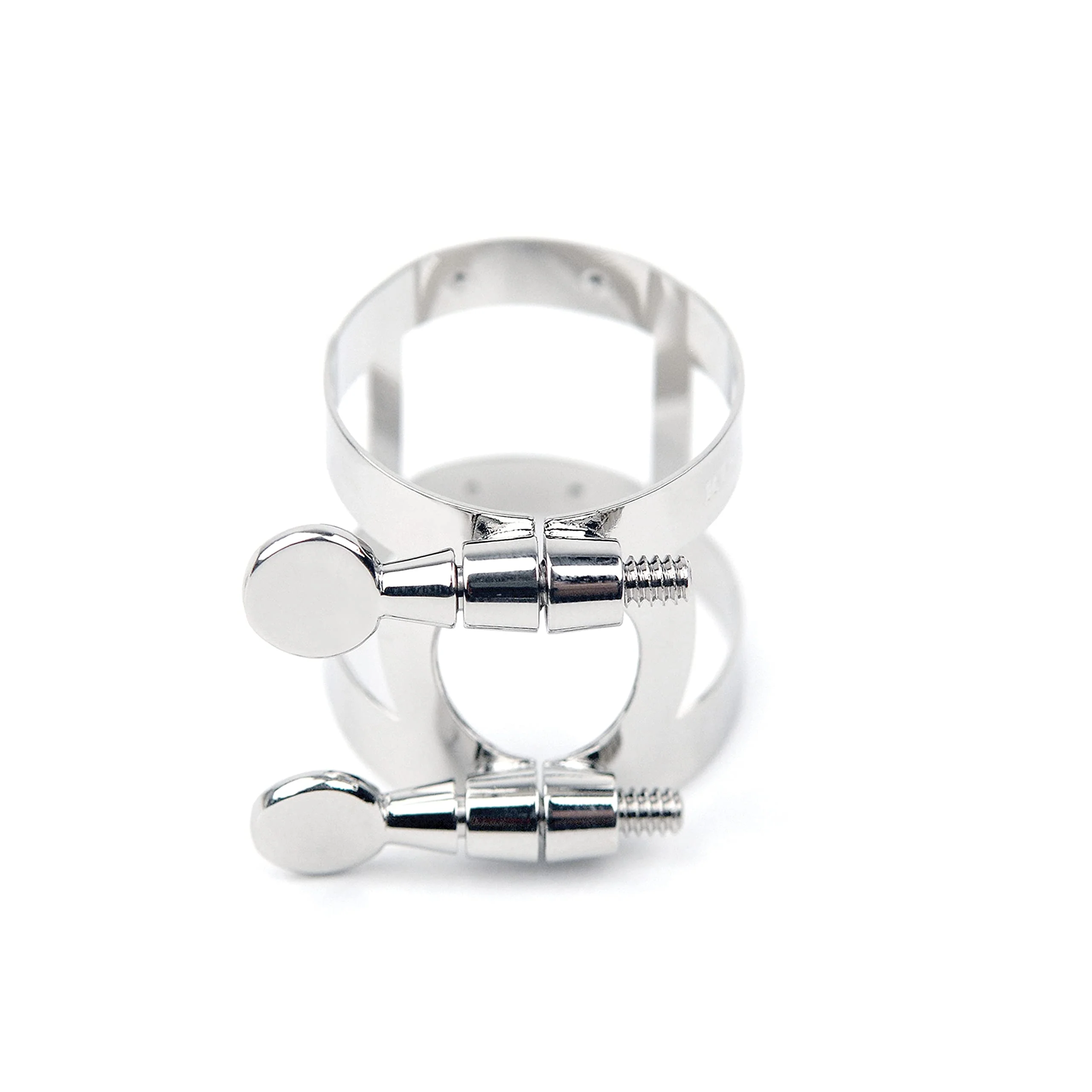 D'Addario Rico Ligature & Cap, Bb Clarinet, Nickel Plated Ligature & Cap Sets