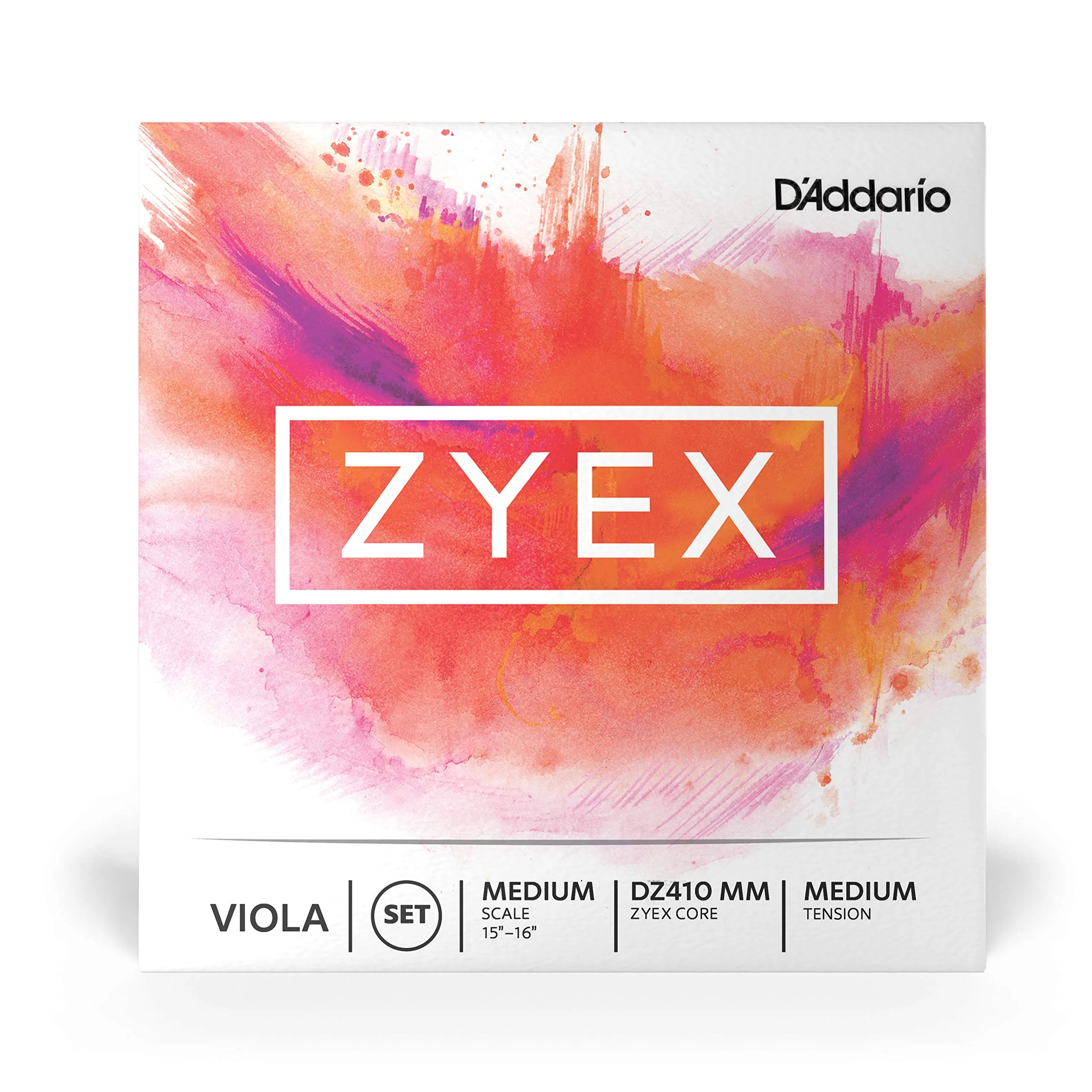 D'Addario Zyex Viola String Set, Medium Scale, Medium Tension Full Set - Image 2
