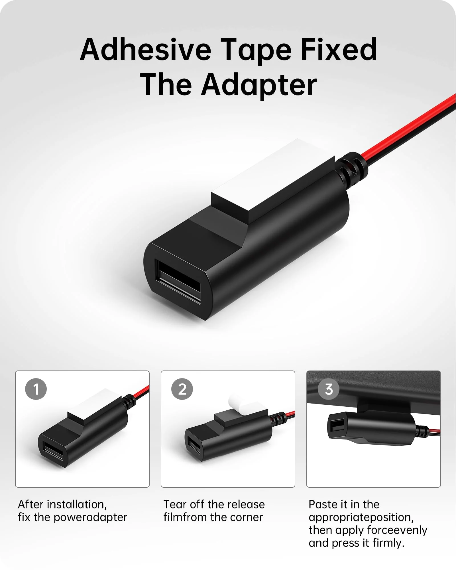 Dash Cam Power Adapter 10 PIN Type B for Toyota, Lexus, Subaru Models - Rearview Mirror Compatible With 3 USB Cable - Image 6
