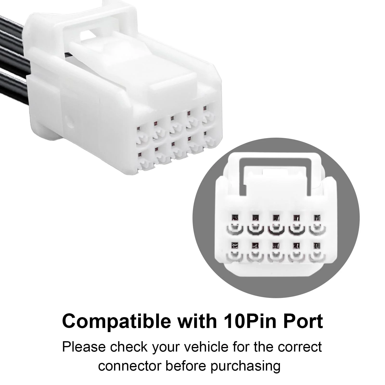 Dashcam Power Adapter 10 Pin (Model A) Custom for Mazda, 6 CX3 CX5 CX5 CX9 CX30 CX50 MX30 and More with Auto-dimming Rearview Mirror, Easy to Install 10 pin (Model A) - vehicle with Auto-dimming - Image 5