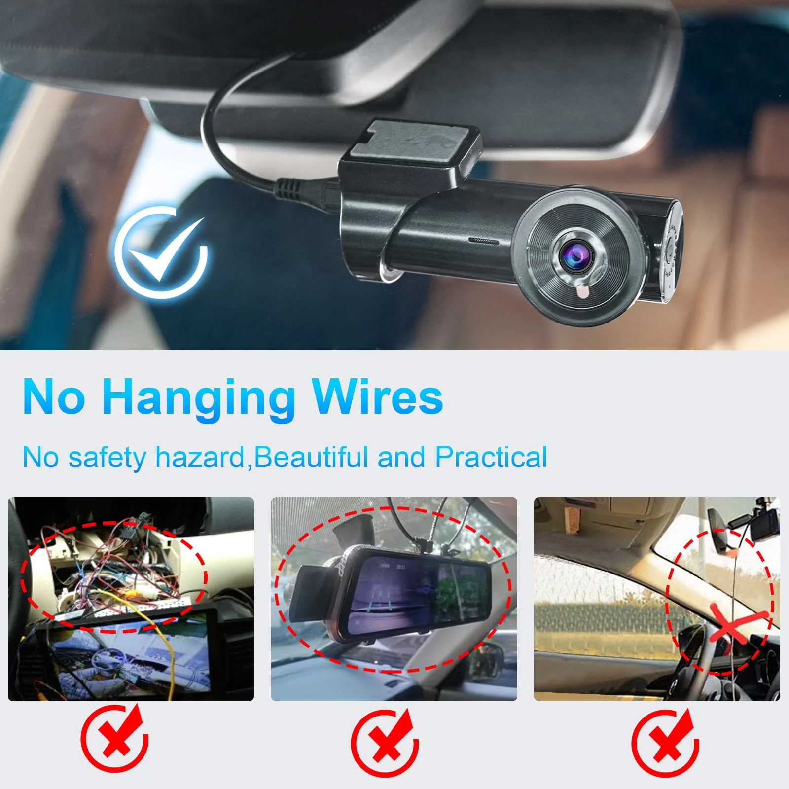 Dashcam Power Adapter 10 Pin (Model A) Custom for Mazda, 6 CX3 CX5 CX5 CX9 CX30 CX50 MX30 and More with Auto-dimming Rearview Mirror, Easy to Install 10 pin (Model A) - vehicle with Auto-dimming - Image 8