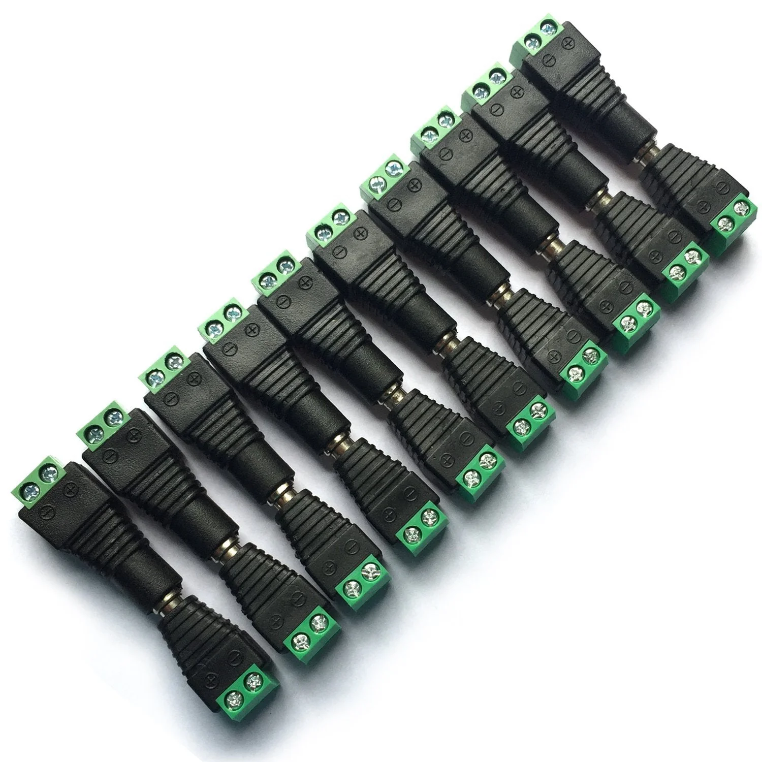 DAYKIT 10 Pairs 12V Male+Female 2.1x5.5MM DC Power Jack Plug Adapter Connector for CCTV Camera - Image 2