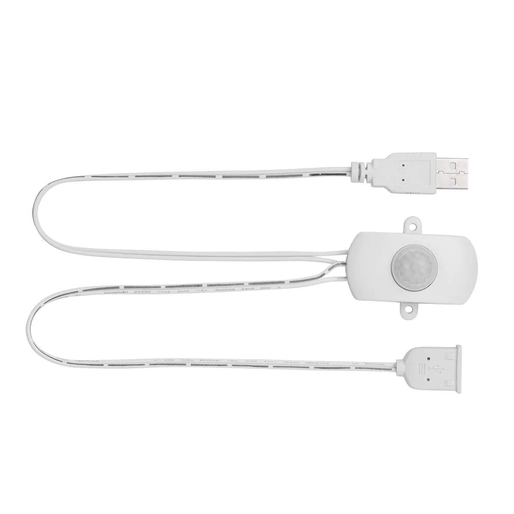 DC 5V-24, 2A Motion Activated Sensor Switch, PIR Motion Sensor Switch, DIY LED Lighting with USB Interface, Intelligent Detection (White) White - Image 9