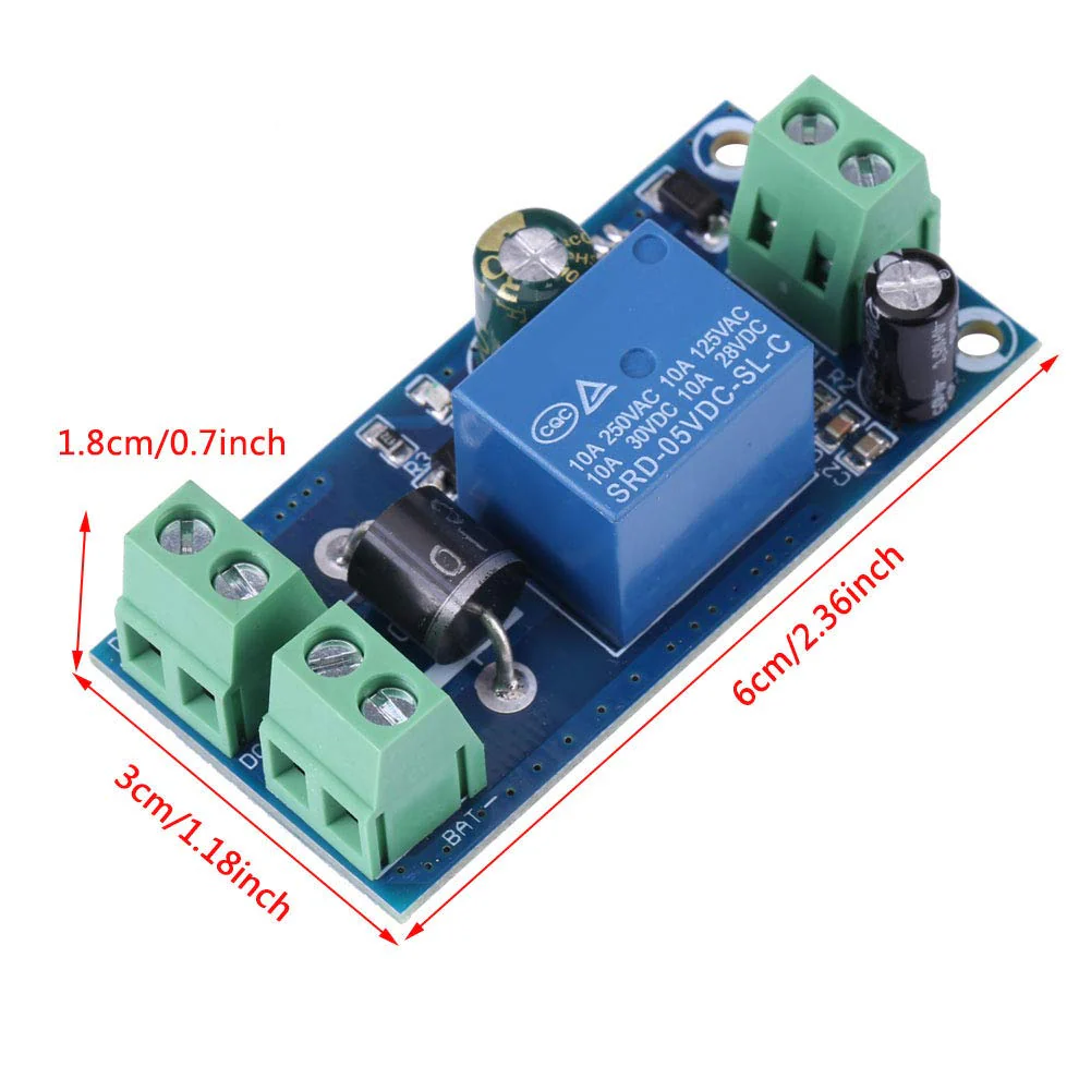 DC Backup Battery Switching Module, 5V~48V 10A Power Supply/Battery Automatic Switching Module Emergency Control - Image 5