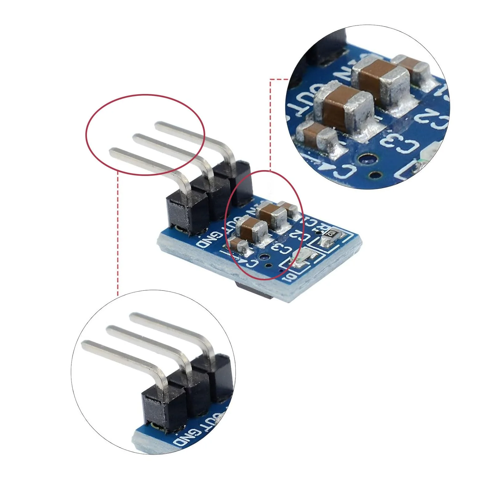 DC Voltage Regulator Step Down Converter 4.5 V-12 V to 3.3 V/5 V 800 mA Power Supply Regulator Adjustment (5 Volt) 5 Volt - Image 4