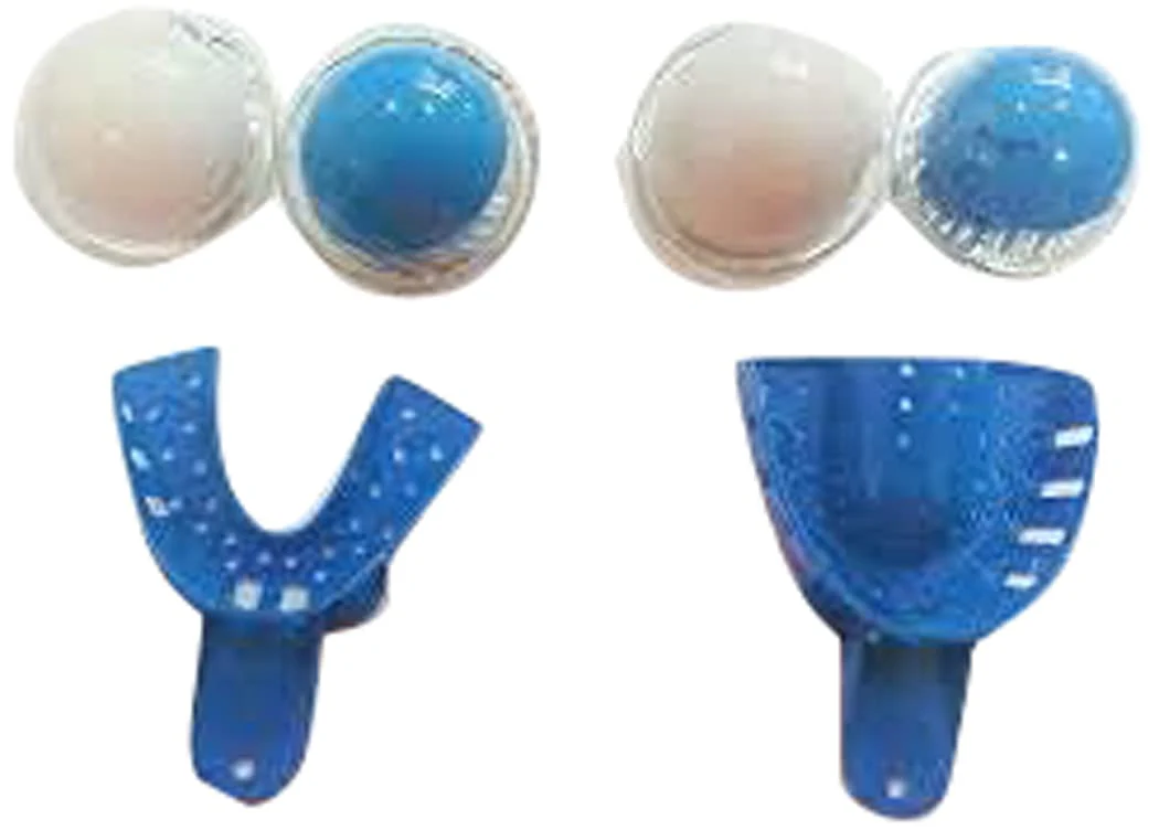 Dental Impression Kit Silicone Trays and Putty 28g x 4 Makes 1 Complete Set of Impressions