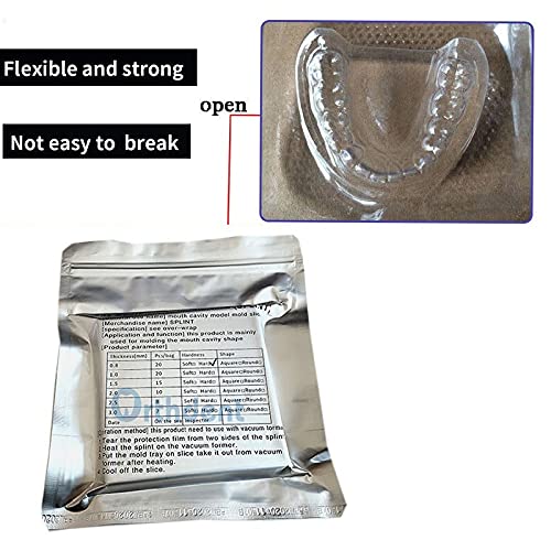 Dental Lab Rail Thermoforming Material for Vacuum Forming Soft Hard 1/1.5/2mm (1.0mm, Soft) - Image 9