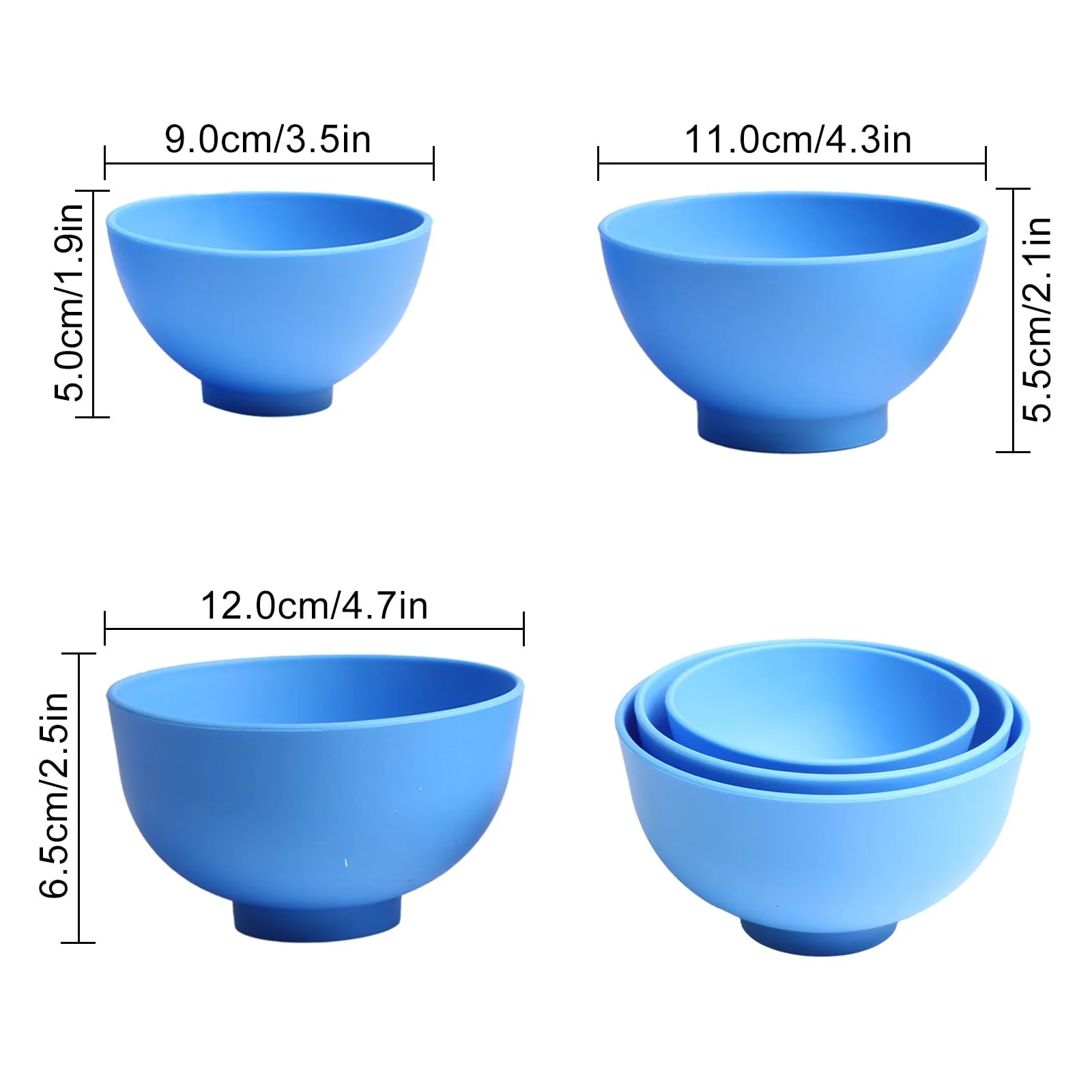 Dental Optispatel Material Mixing Bowl with 3 x Coloured Spatulas / Plastic Spatulas for Alginate Impressions and Plaster Materials (6 Pieces) - Image 7