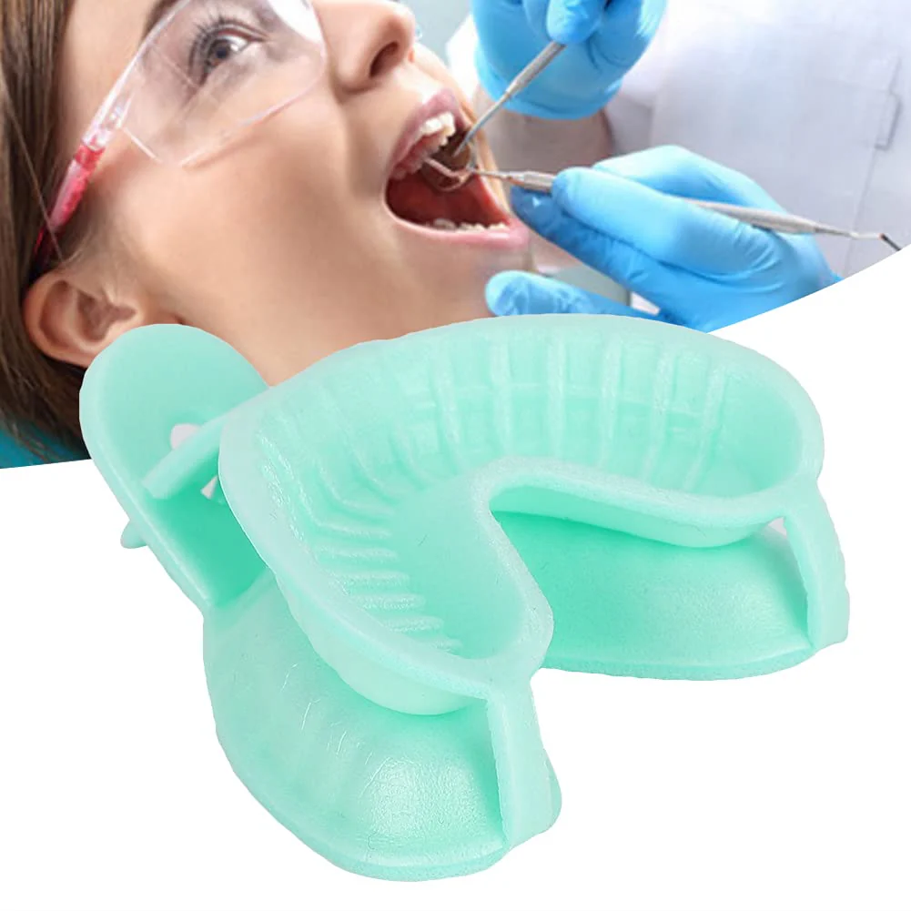 Dental Tray Kit, 50pcs/Set Disposable Fluoride Trays, Double Arch Trays, Dental Aids, Dental Tray Accessories(S) S - Image 5
