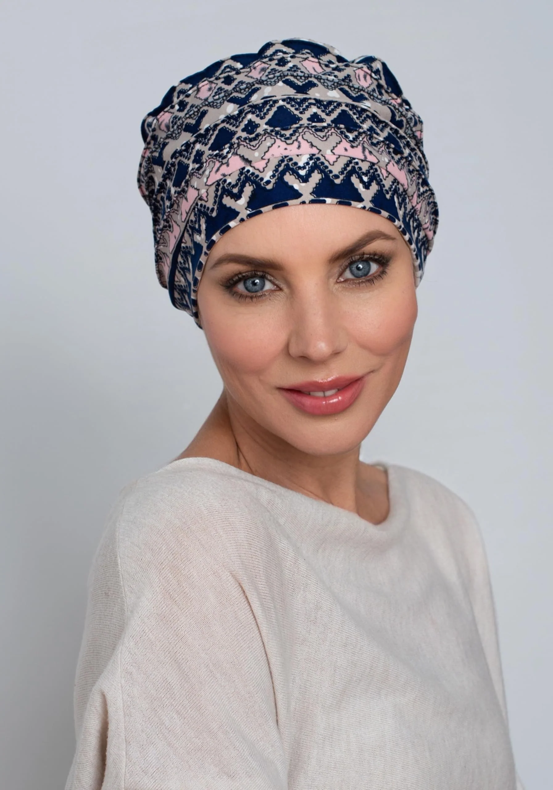 Deresina Harmony Volume Headwear Bamboo Chemo Hat for Women Pattern V2 - Image 4