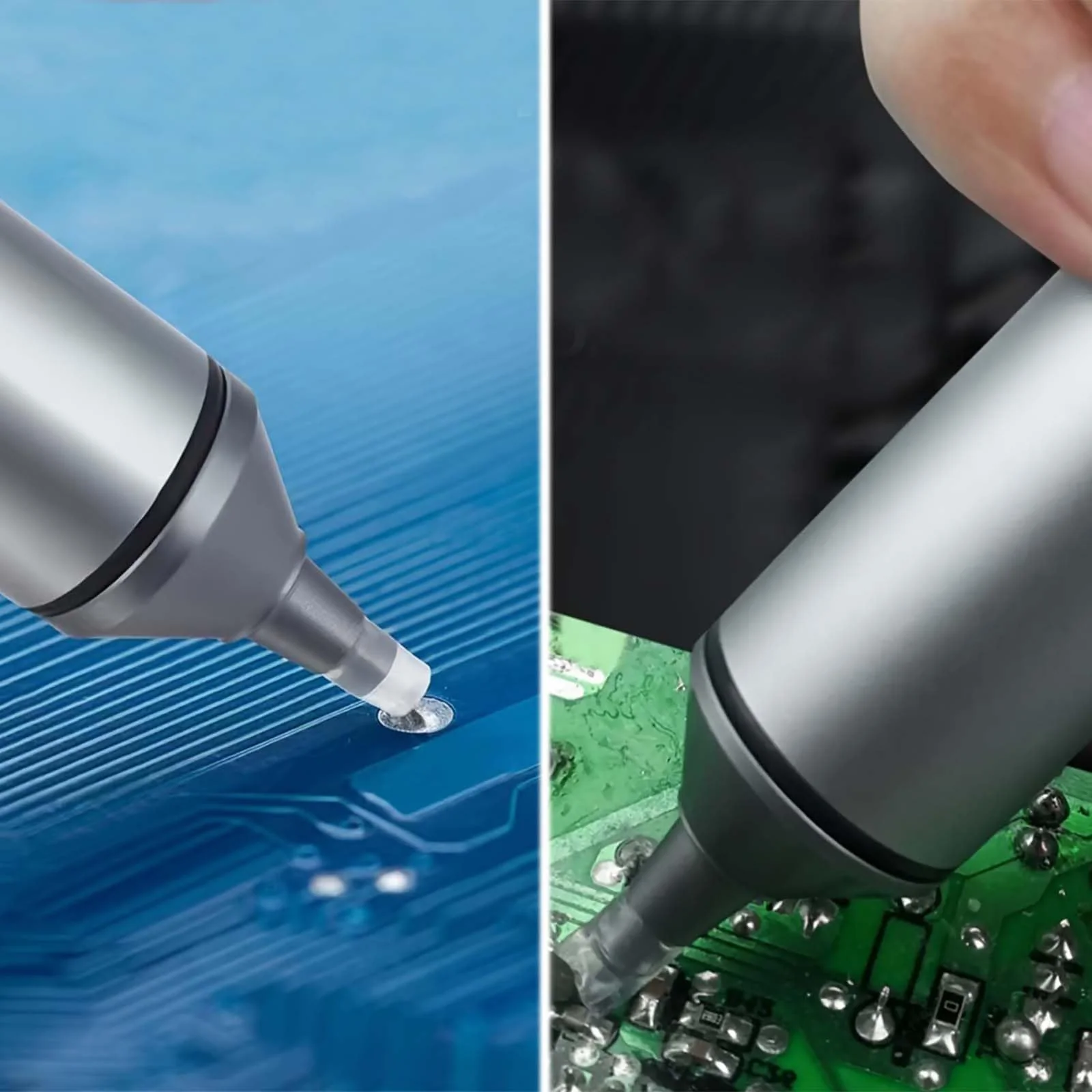 Desoldering Pump, Desoldering Tool, Super Suction Soldering Suction, Soldering Vacuum Soldering Remover Tool, Soldering Desoldering Vacuum, with 1 Silicone Nozzles Desoldering Suction Pump (218 mm) 218mm - Image 3