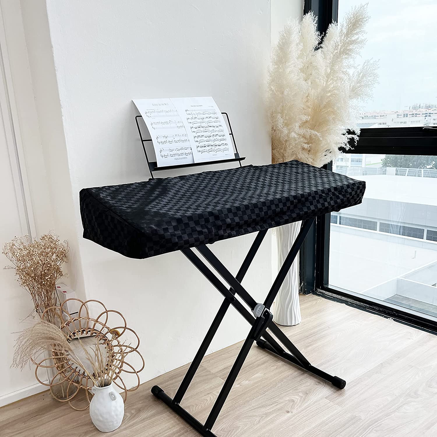 Digital Piano Cover – Keyboard Dust Covers, Waterproof Tailored Fit Piano Covers for KORG Pa1000, Pa900, Pa700 and Pa600, Premium Ebony Black Keyboard Cover in Digital Pianos for Home & Studio Use - Image 4