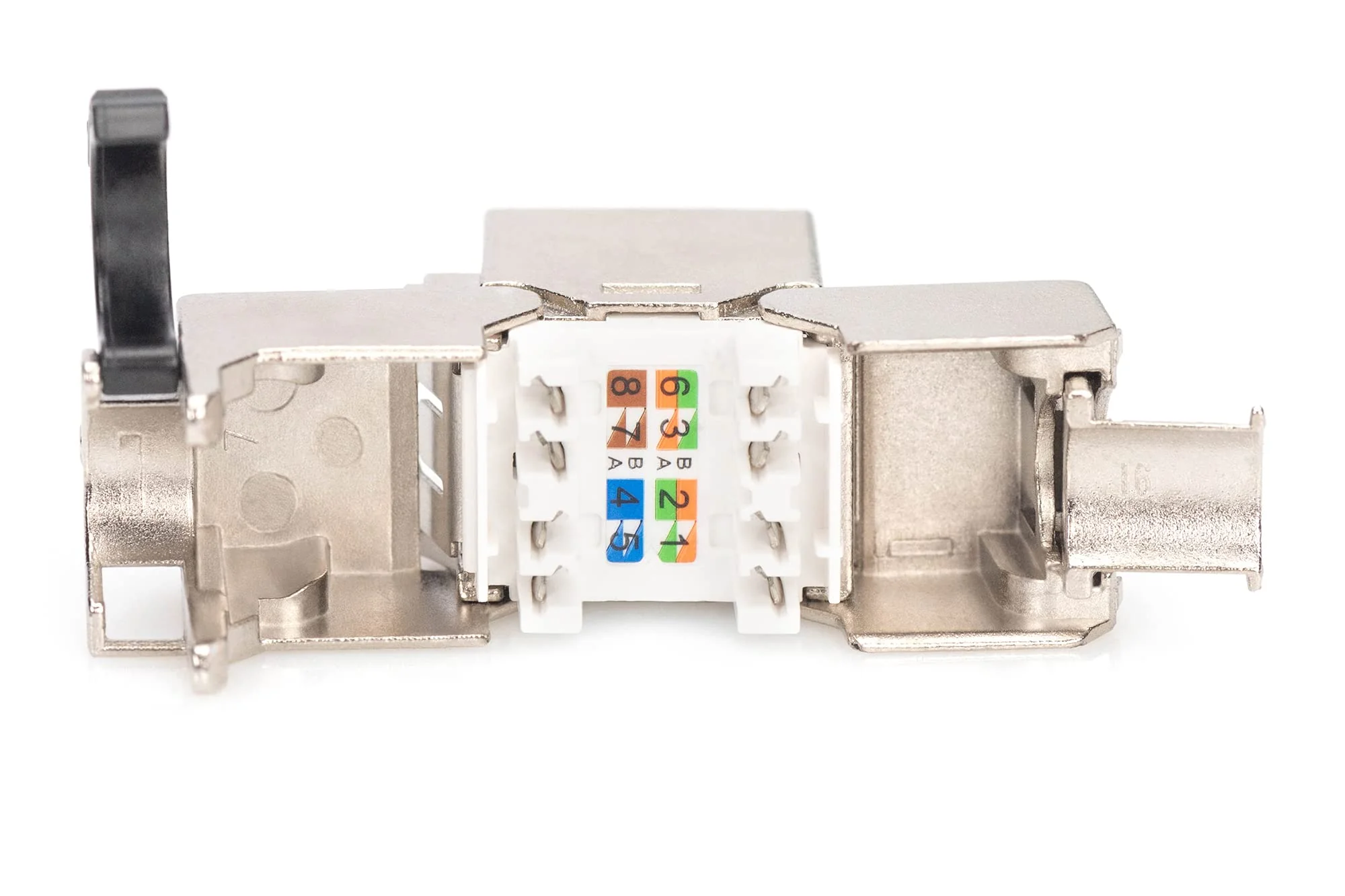 DIGITUS DN-93816 - Cat 8.1 Keystone Module - 2 Pack - RJ45 Network Socket Cat8 Shielded - 2000 MHz - 25GBase-T & 40GBase-T - 25Gbps & 40Gbps - AWG 26/7 to AWG 22/1 - Assembly 2 Stück - Image 5