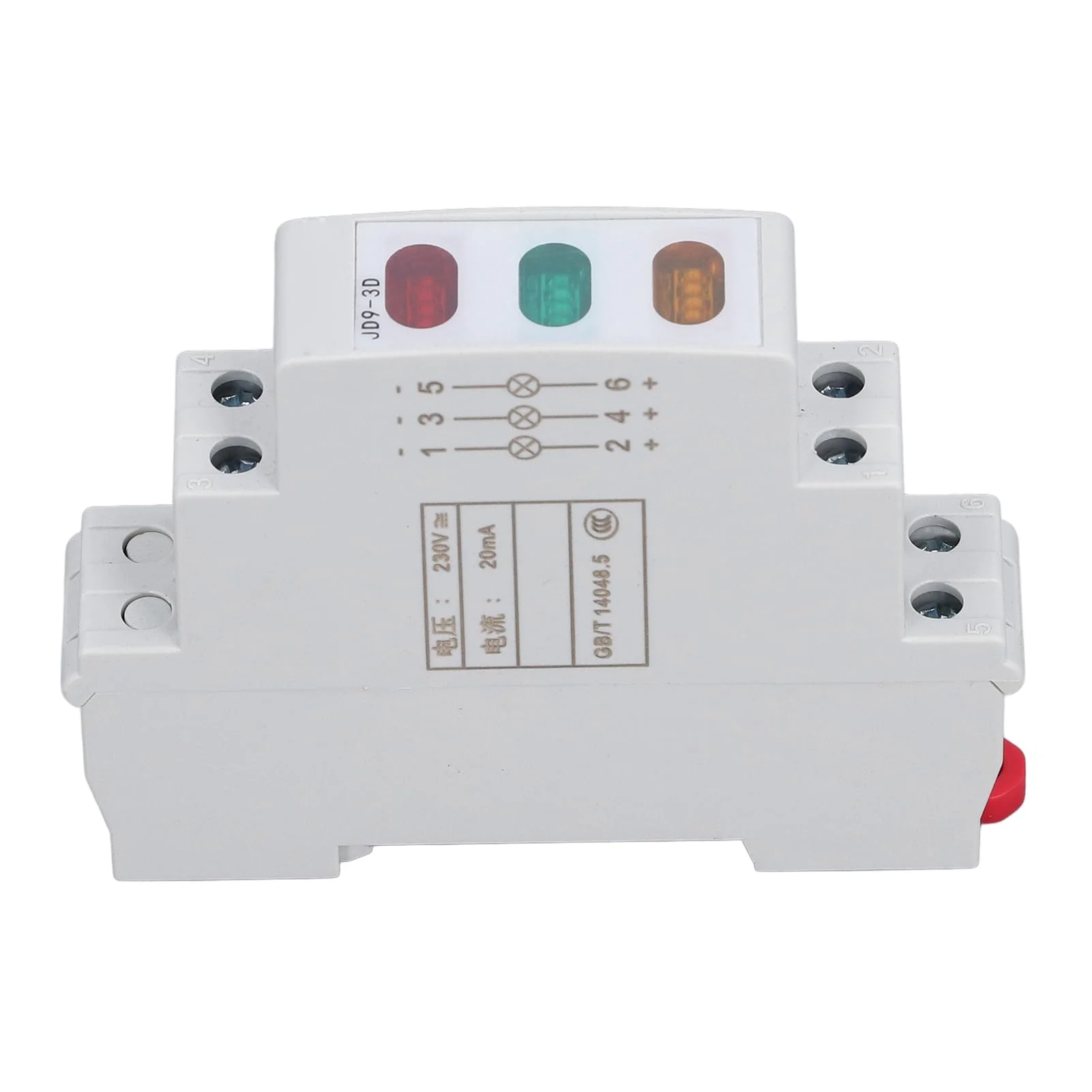 DIN Rail Indicator Light, Red Yellow Green LED Indicator Lamp for AC 50Hz 60Hz Circuits, LED Guide Rail Indicator Lights for Magnetic Starter Contactor - Image 2