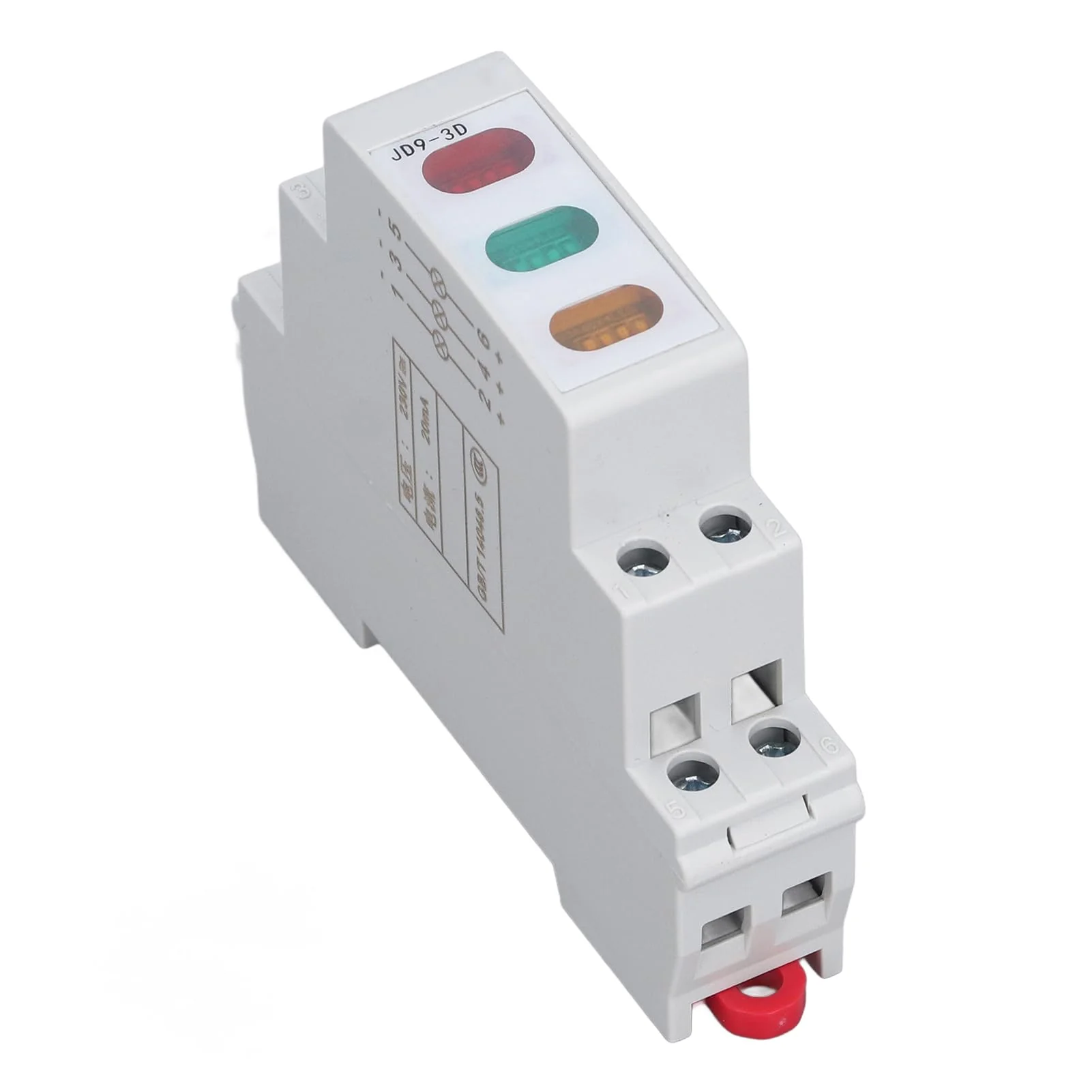 DIN Rail Indicator Light, Red Yellow Green LED Indicator Lamp for AC 50Hz 60Hz Circuits, LED Guide Rail Indicator Lights for Magnetic Starter Contactor - Image 3