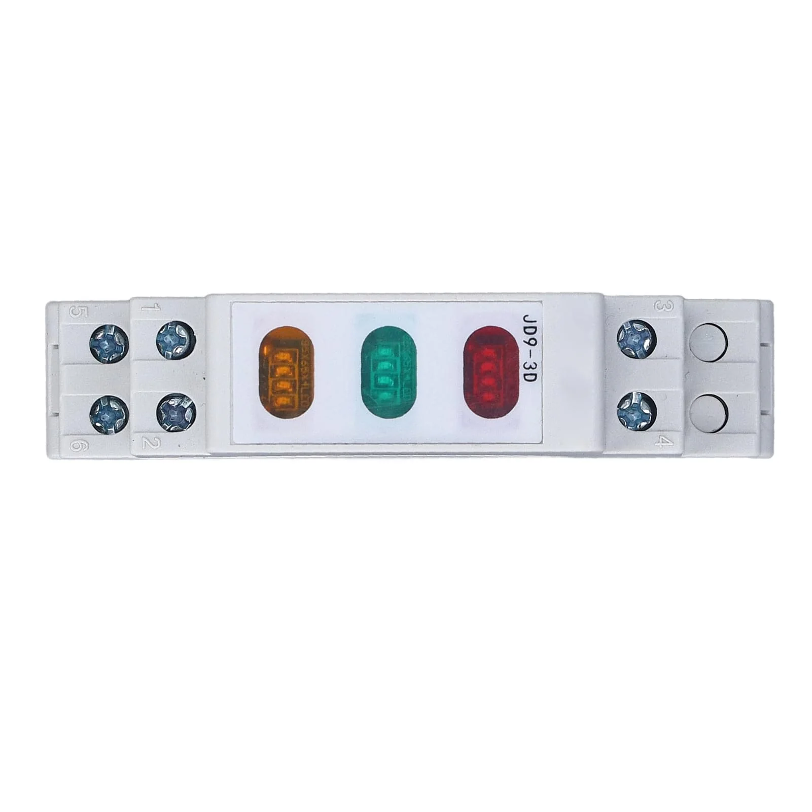 DIN Rail Indicator Light, Red Yellow Green LED Indicator Lamp for AC 50Hz 60Hz Circuits, LED Guide Rail Indicator Lights for Magnetic Starter Contactor - Image 5