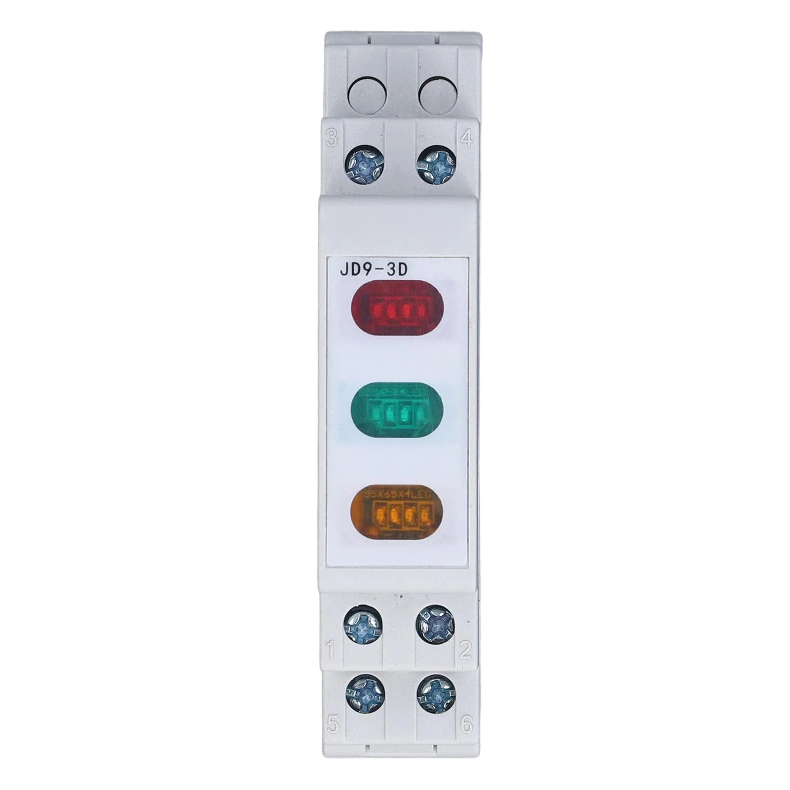 DIN Rail Indicator Light, Red Yellow Green LED Indicator Lamp for AC 50Hz 60Hz Circuits, LED Guide Rail Indicator Lights for Magnetic Starter Contactor - Image 6