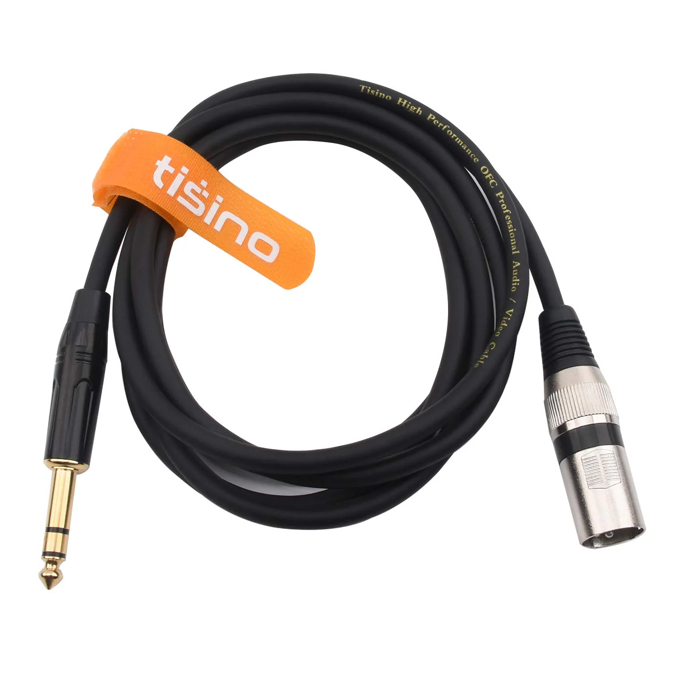 Disino 1/4 Inch TRS to XLR Male Balanced Signal Interconnect Cable Quarter inch to XLR Patch Cable - 10 Feet - Image 2