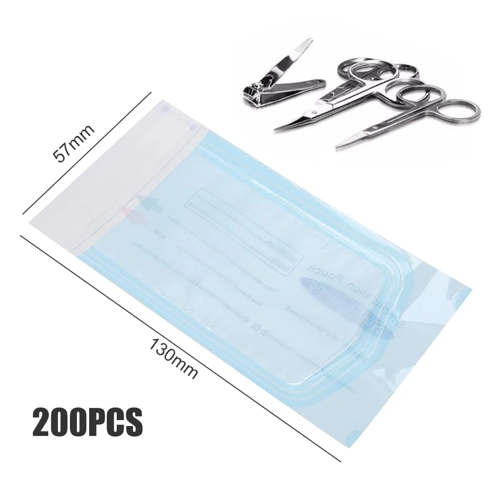 Disposable Sterilisation Bags, 200 x Sterilisation Bags 5.7 x 13 cm with SK Seal Sterilising Bag, Sterilising Bag for Autoclaves, Self-Adhesive, Sterilising Bag for Autoclaves - Image 4