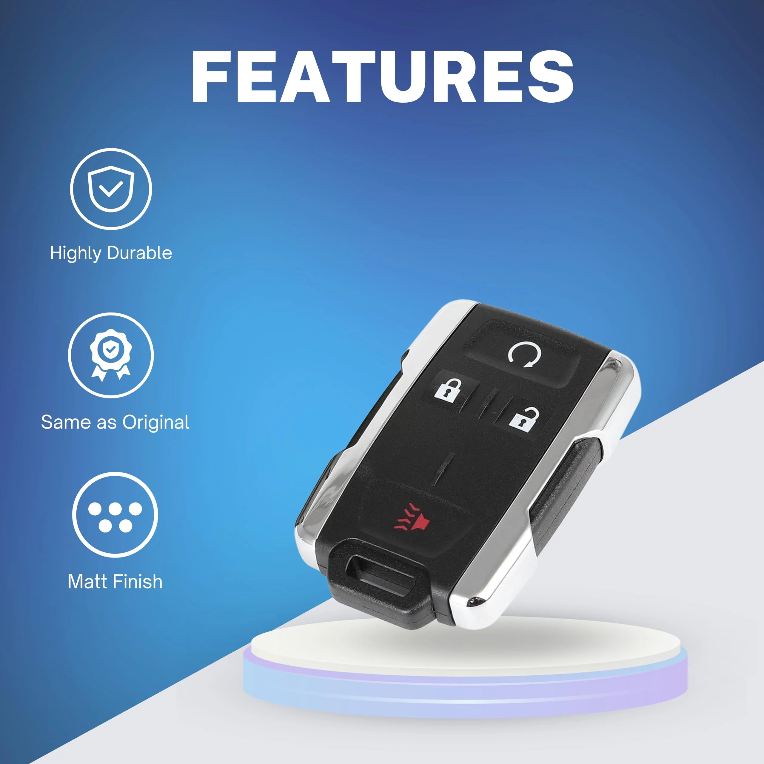 DIY Key Fob Replacement Keyless Compatible for Chevy for GMC Sierra Chevrolet Silverado 1500 2500 3500 2014-2020 GMC Canyon Chevy Colorado 2015-2021 M3N32337100 - Image 4