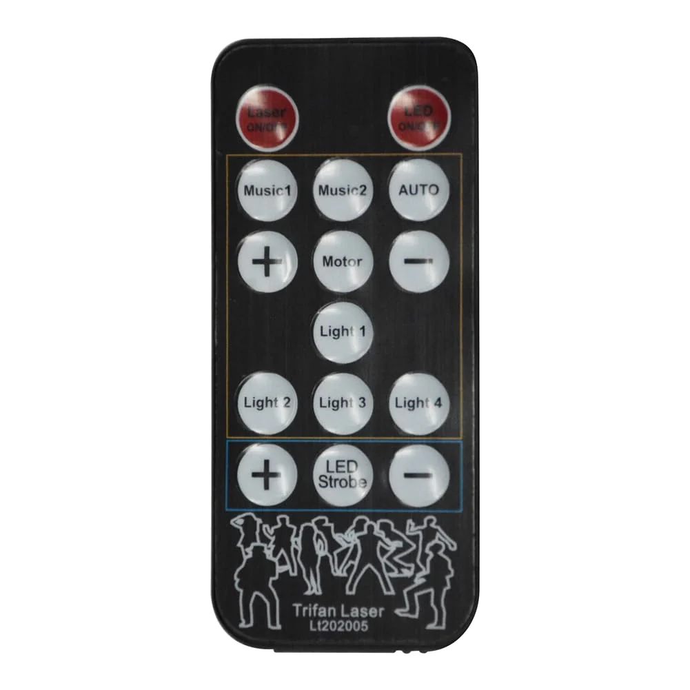 Dj Party Lights,9 Lens Strobe Laser Rave Light Show with DMX & Sound Activated with Remote Control Party Light Dj Disco Lights Indoor for Dance Birthday Wedding Stage Lighting - Image 7