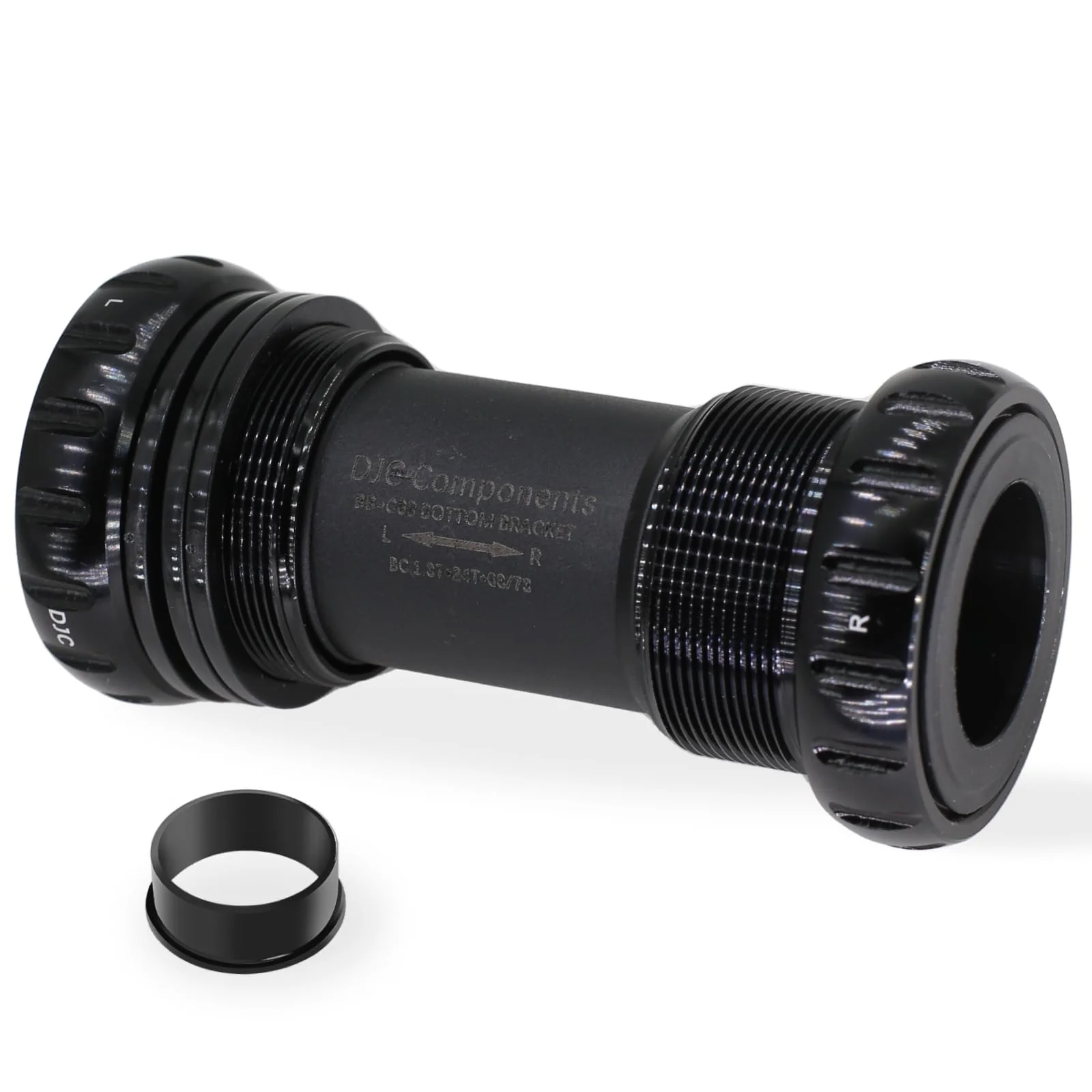 DJC Bike Bearing Bottom Bracket BSA 68-73mm English Threaded BB 22 24mm GXP Spindle, Fit MTB Road Bike Hollow Deore XT SLX R7000 R8000 4700 5800 6800 IXF Prowheel(GXP 22-24mm Black) Steel Bearing GXP 22-24mm Black