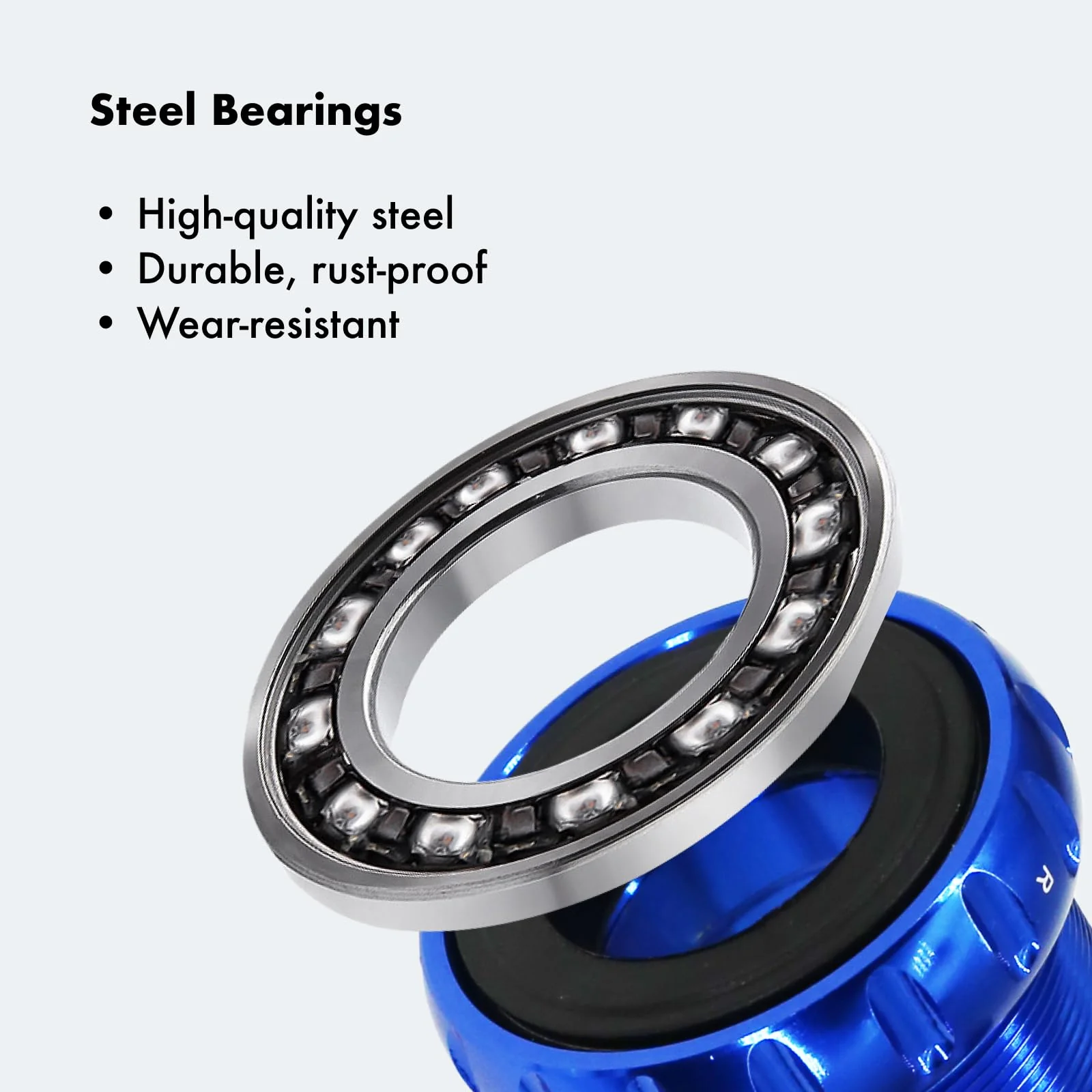 DJC Bike Bearing Bottom Bracket BSA 68-73mm English Threaded BB 22 24mm GXP Spindle, Fit MTB Road Bike Hollow Deore XT SLX R7000 R8000 4700 5800 6800 IXF Prowheel(GXP 22-24mm Black) Steel Bearing GXP 22-24mm Black - Image 4