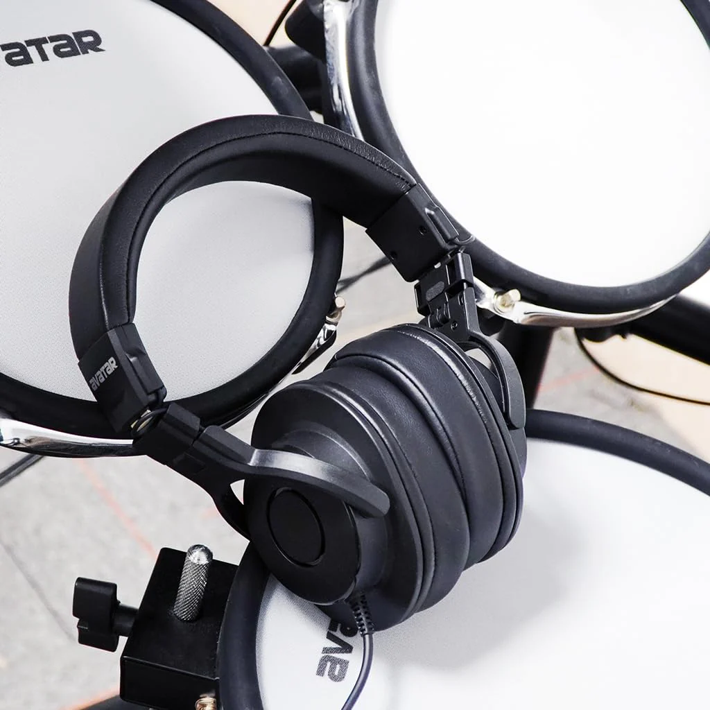 DMH10 Over-Ear Studio Monitor Headphones for Recording Electric Drum Headphone for Drummers, with Deep Bass, Noise Isolation, 3.5mm Jack 1/4" Adapter, 3m Long Cable - Image 2