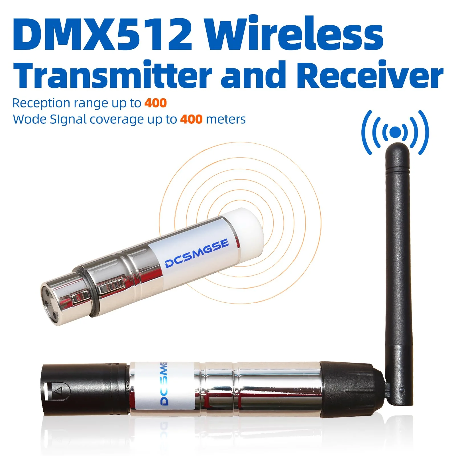 DMX Wireless, 2PCS DMX512 DMX Dfi DJ 2.4G Wireless 1 Receiver & 1 Transmitter Stage Lighting Control - Image 2