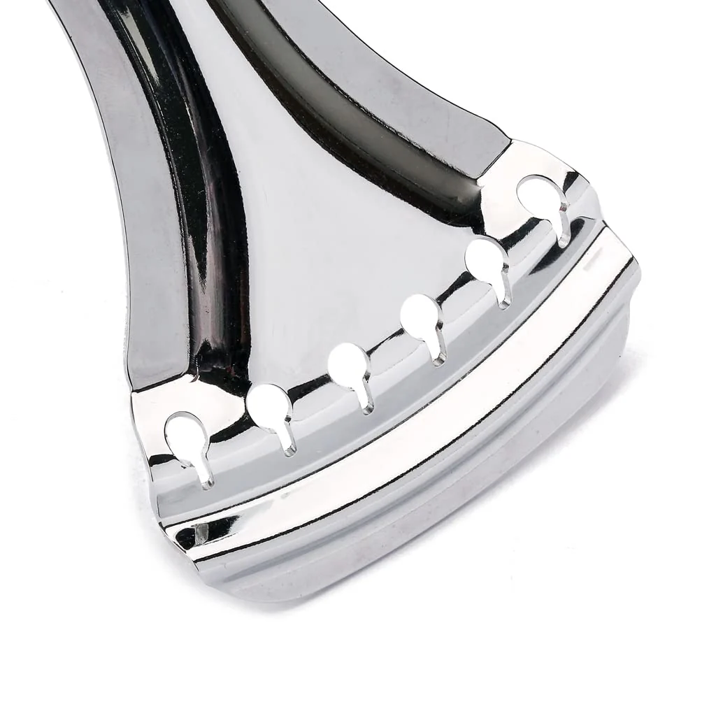 Dobro Tailpiece,6 Strings Guitar Tailpiece Accessories Replacement for Dobro Style Resonator Guitar Chrome - Image 4