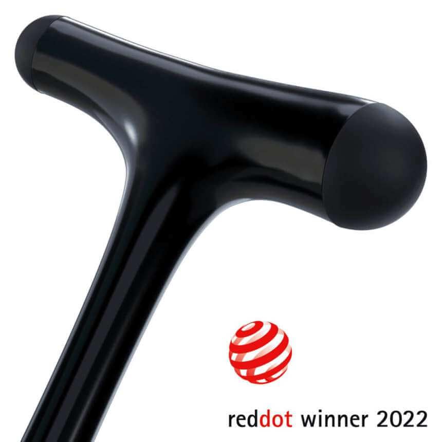 DocCheck Thïngs "Clôppe" Reflex Hammer - Red Dot Design Award 2022, Neurological Reflex Hammer According to Trömner, Pointed Handle for Skin and Surface Reactions, Aluminium (Black) black - Image 2