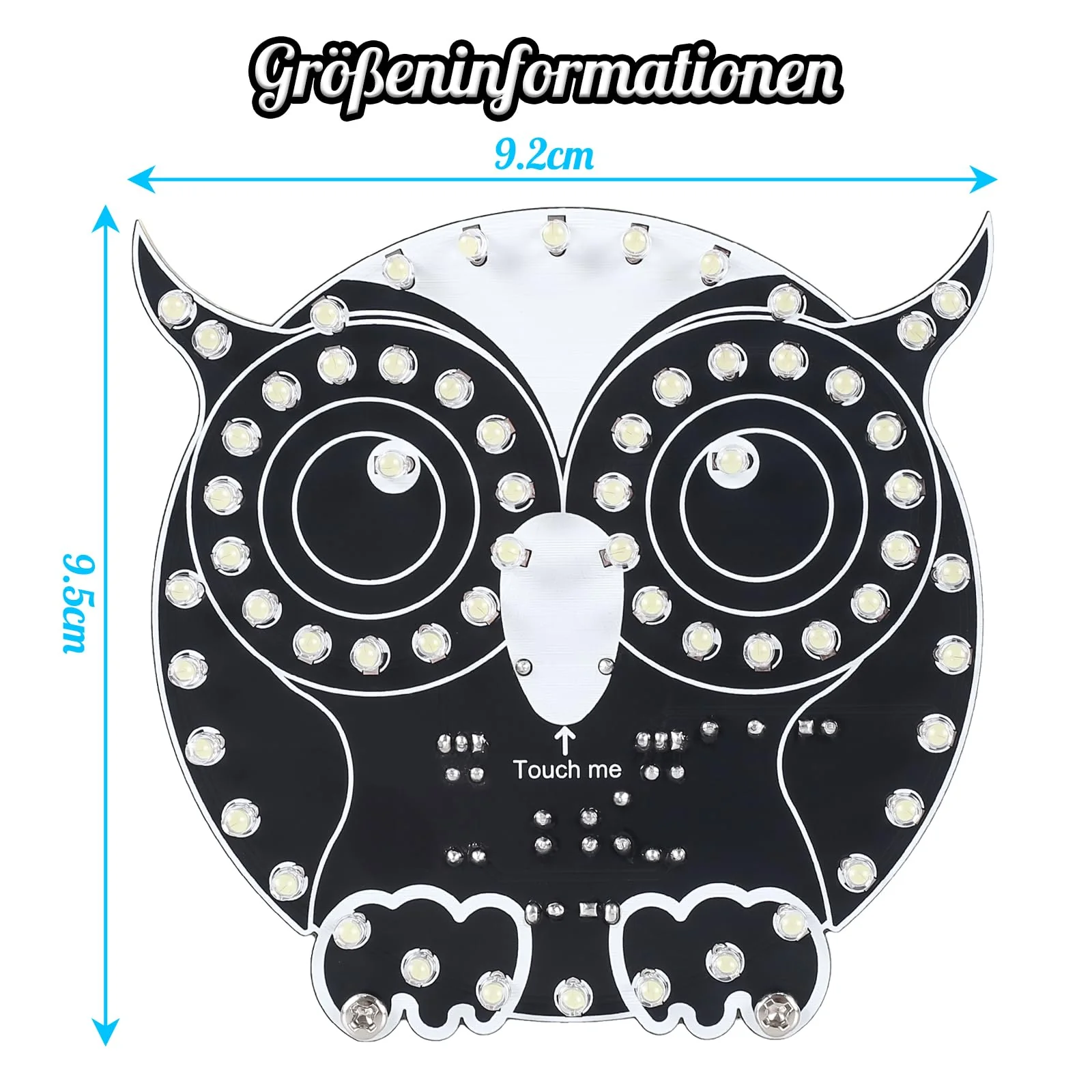 DONGKER Soldering Kit, Owl Shape LED Light Soldering Exercise Kit, DIY Electronic Kits for Beginners, Teaching and Learning Training, DIY Soldering Project LED Lamps Kit with Touch Control, for STEM - Image 7