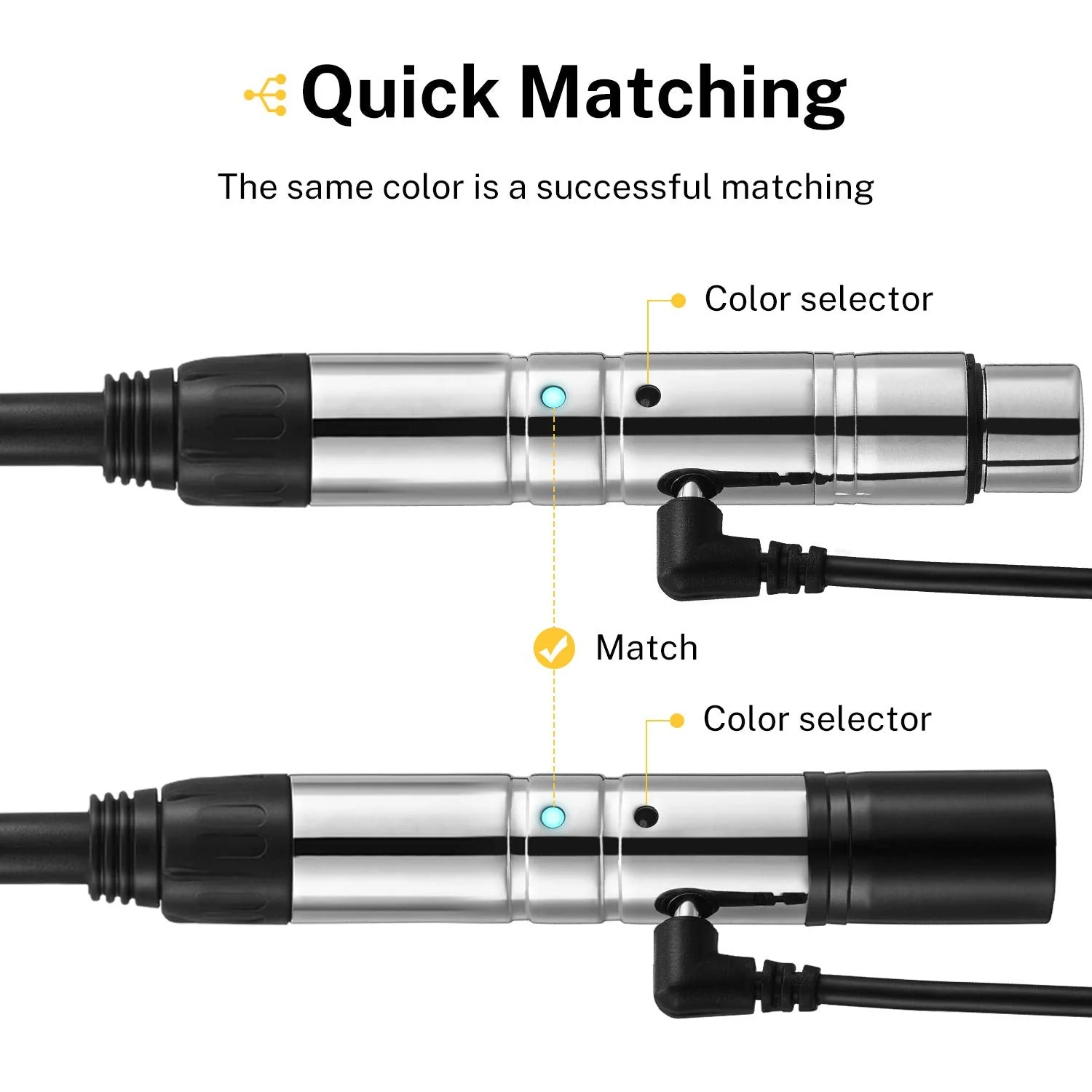 Donner 2PCS DMX512 DMX Dfi DJ 2.4G Wireless 1 Receiver with Light Dome& 1 Transmitter Stage Lighting Control (Silver) Silver - Image 4