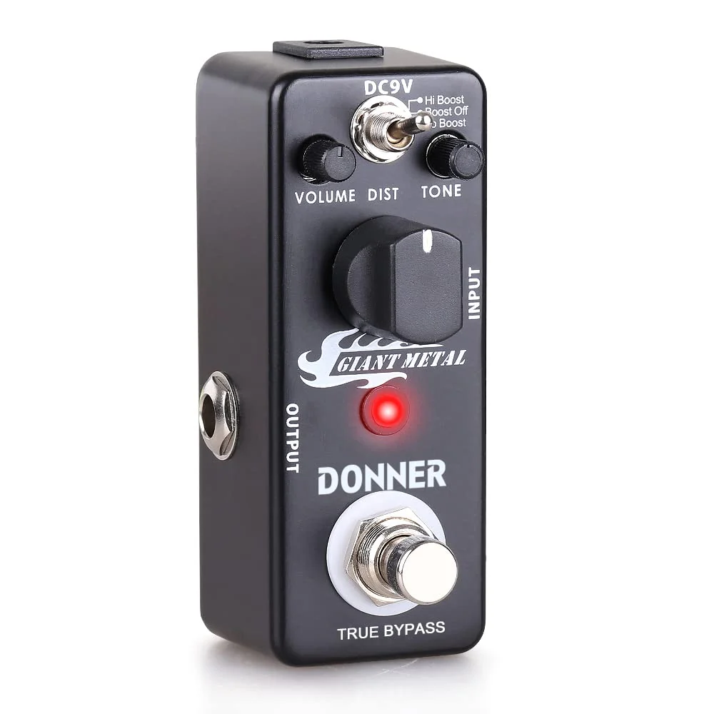 Donner Giant Metal Distortion Pedal -Boost Distortion for Electric Guitar, 3 Modes True Bypass Black Distortion - Image 5