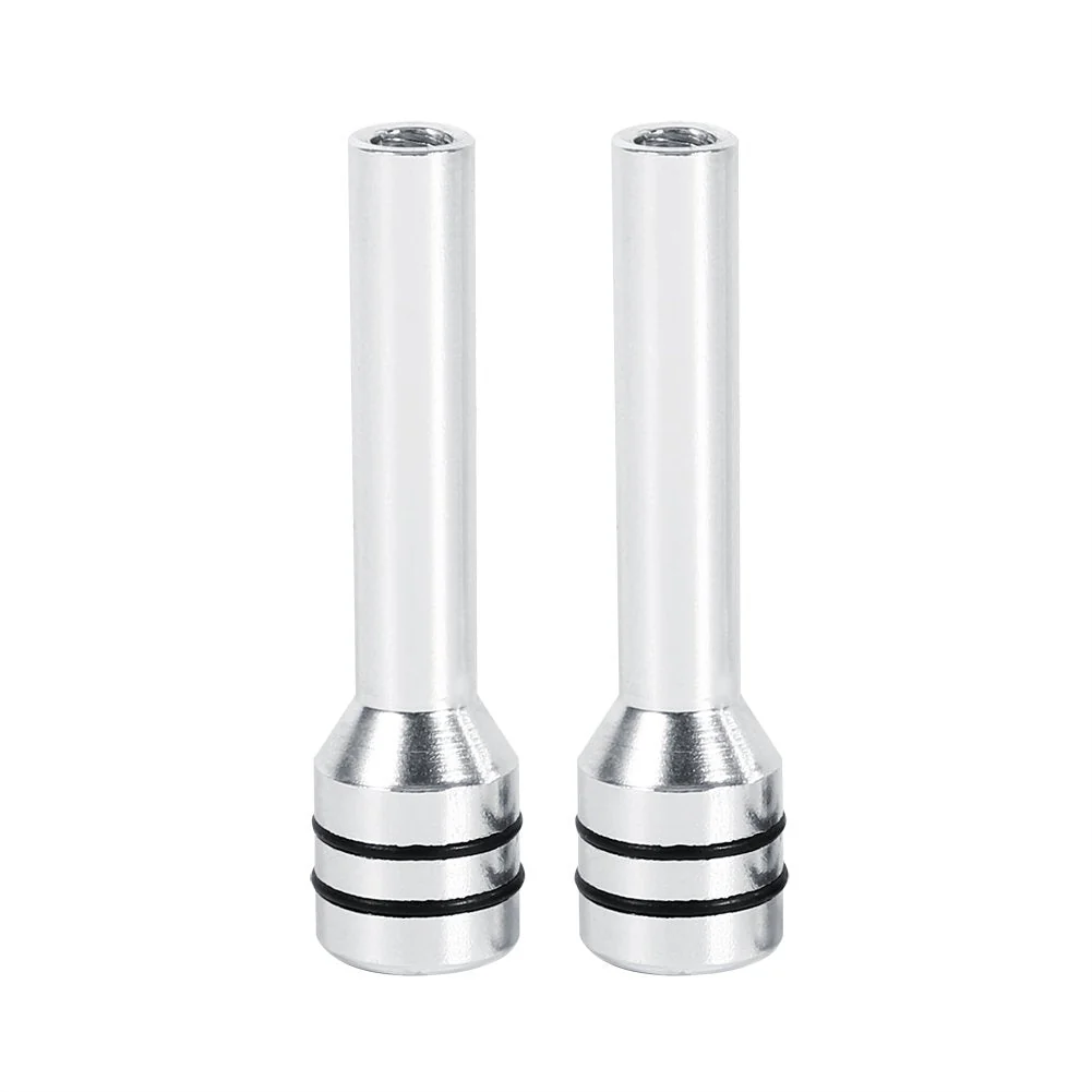 Door Lock Pull Knob,Door Lock Knob,2Pcs Universal Car Truck Aluminum Interior Door Lock Knob Pins Cover Silver Car Door Lock Buttons car Door Lock knobs car Door Lock knobs - Image 5