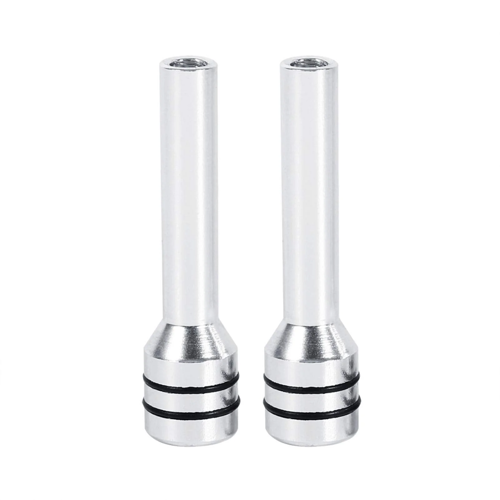 Door Lock Pull Knob,Door Lock Knob,2Pcs Universal Car Truck Aluminum Interior Door Lock Knob Pins Cover Silver Car Door Lock Buttons car Door Lock knobs car Door Lock knobs - Image 7