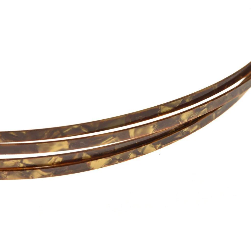 Dopro 2pcs Guitar Binding Purfling Strips Guitar Binding Strip 1650 * 5 * 1.5mm for Acoustic or Classical Guitar Brown Pearl - Image 2