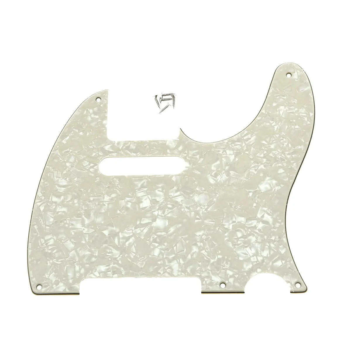 Dopro 5 Hole Vintage Tele Guitar Pickguard Scratch Plate fits USA/Mexican Fender Telecaster Aged Pearl