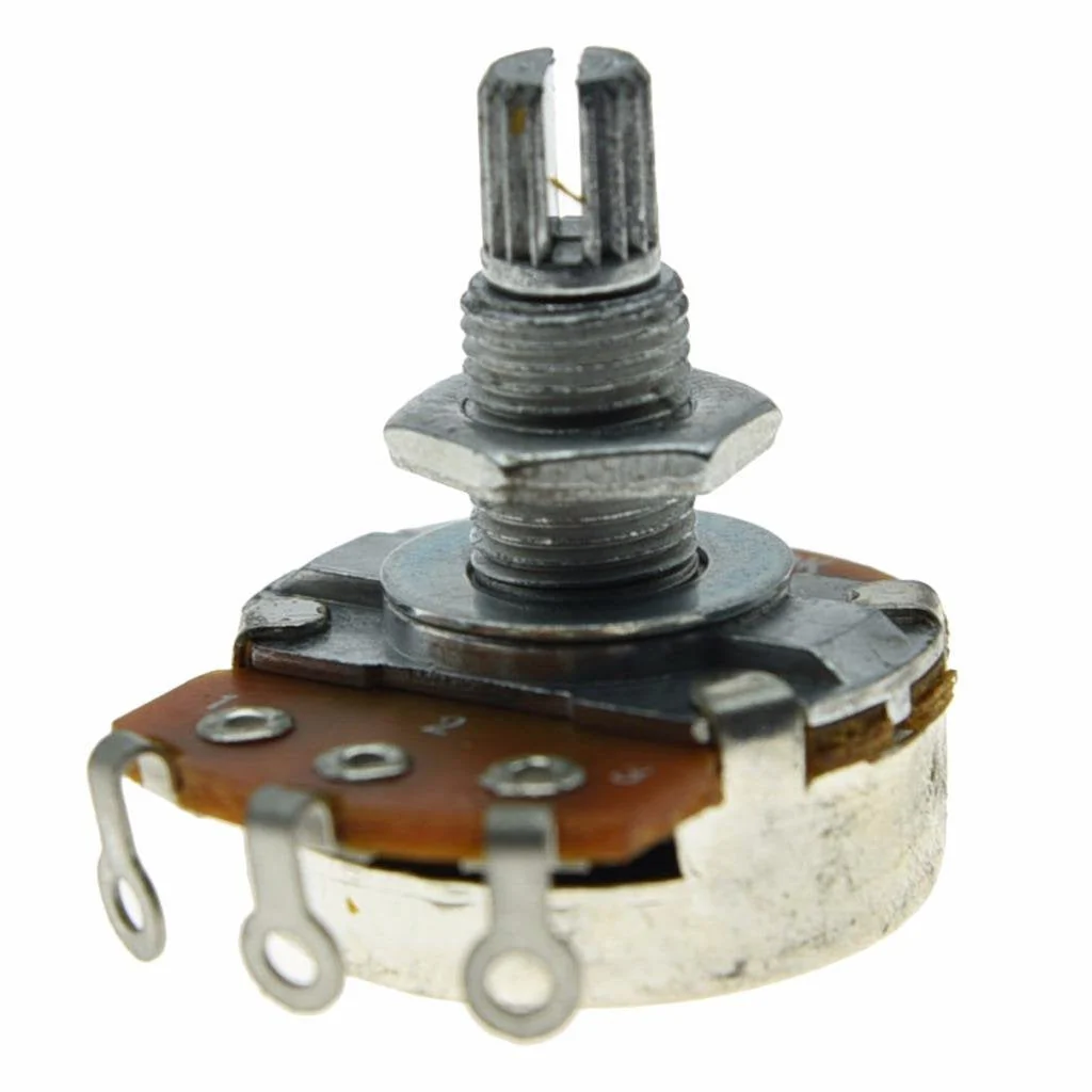 Dopro 5pcs Linear Guitar Pots Volume 500K Electric Guitar Large Pots 24mm Base with Long Split Shaft Guitar Potentiometer B500K Long 18mm Shaft - Image 3