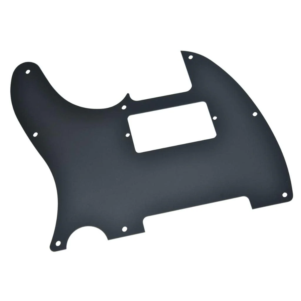 Dopro 8 Hole Matte Aluminum Tele Humbucker Pickguard Metal Anodized TL Pick Guard Scratch Plate for USA/Mexico Tele/Telecaster Matte Black - Image 5