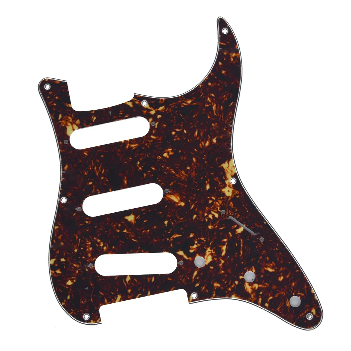 Dopro 8 Hole Vintage Strat SSS Guitar Pickguard ST Scratch Plate fits USA/Mexican Fender Strat Dark Tortoise