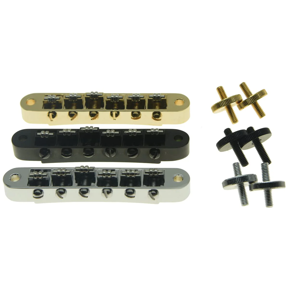 Dopro Chrome Guitar Roller Saddle Bridge Tune-O-Matic Bridge For USA Les Paul,SG,ES Dot,Gretsch Bigsby T-O-M with M4 Posts - Image 8