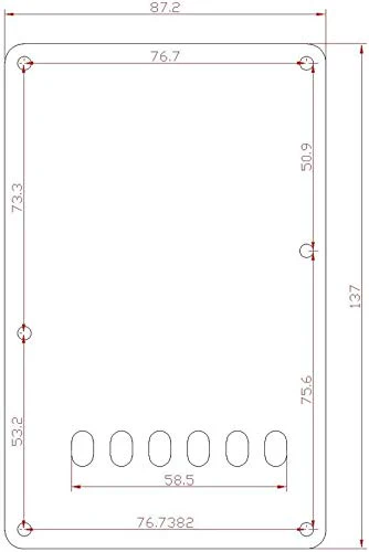Dopro Guitar HSS Pickguard and Tremolo Trem Cover Back Plate fits Yamaha PACIFICA Guitar Black 3 Ply - Image 4