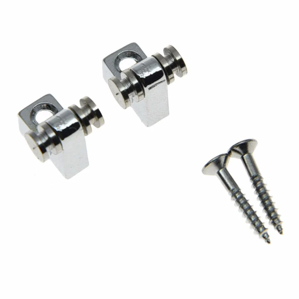 Dopro Set of 2 Guitar Roller String Tree Roller String Guides Retainer for Electric Guitars Strat Stratocaster Tele Telecaster Chrome - Image 3