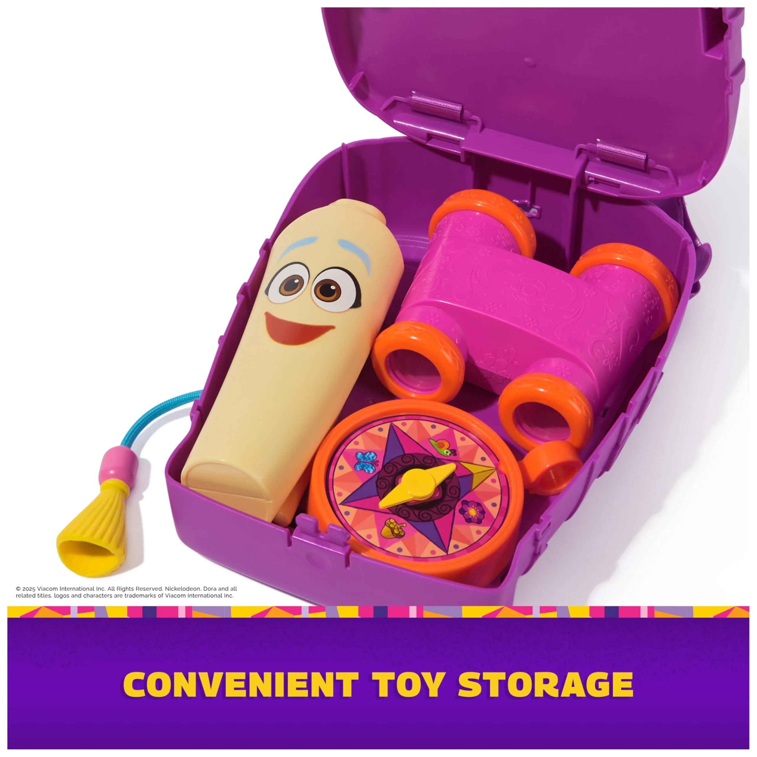 Dora, My Adventure Backpack, with Explorer Accessories‚ Toy Binoculars, Map & Compass, Kids Toys for Girls & Boys Ages 3 & Up - Image 6