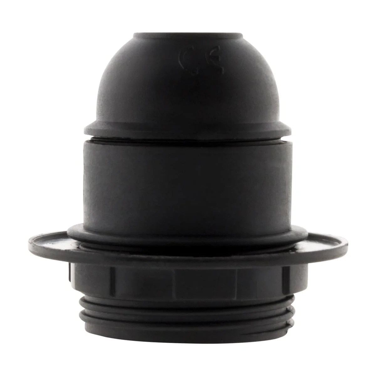 DOUILLE E27 Thermoplastic iQue Simple Bague Noir - Image 2