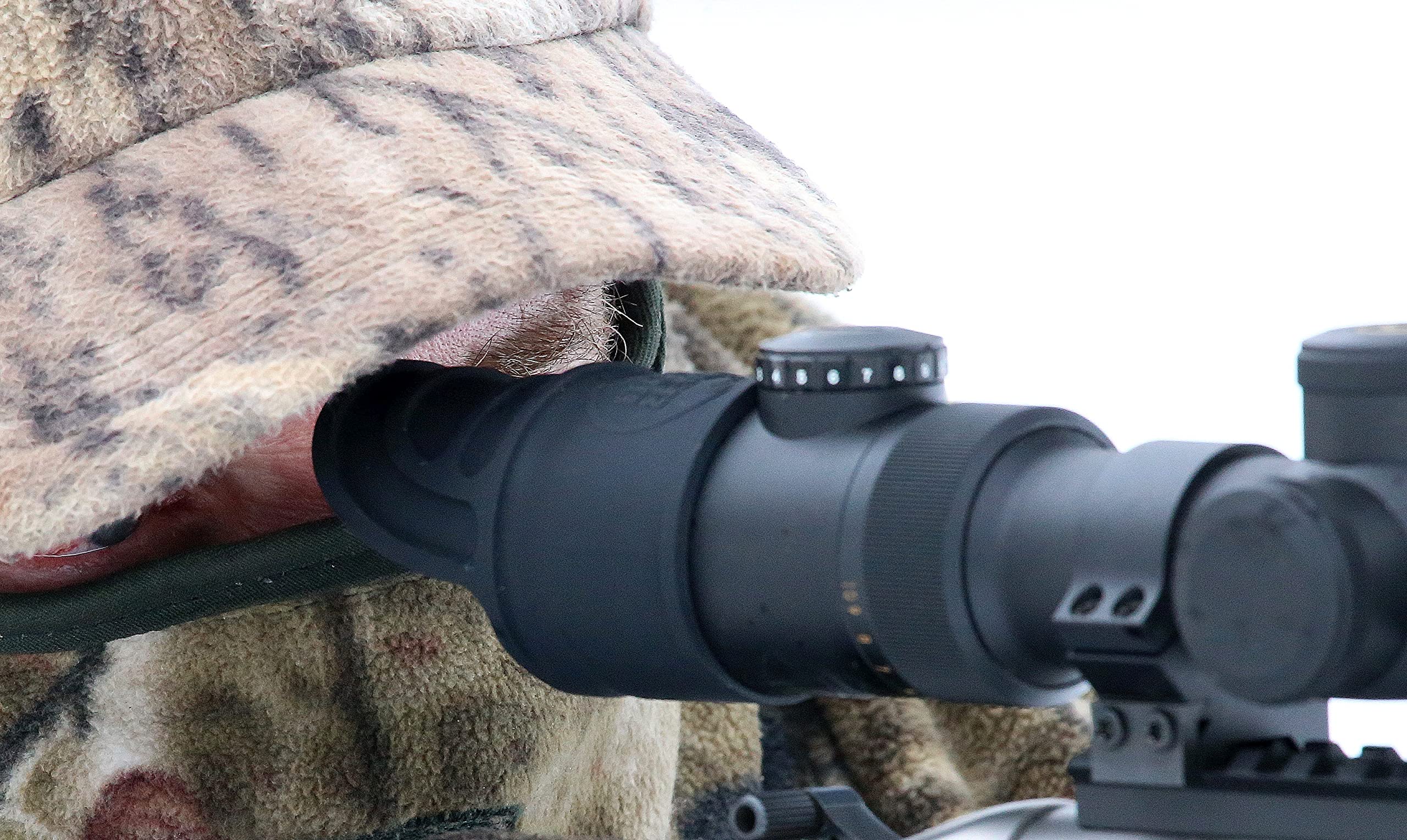 Down Under Outdoors Silicone Rubber Rifle Scope Binocular Cover, Sunshade, Rain Cap, Eye Piece, Objective Lens, Spotting Optics, Tactical Flip Up Protector, 40mm 44mm 50mm 56mm 69mm, Sold Individually Medium (outside diameter 46 to 56 mm) - Image 9