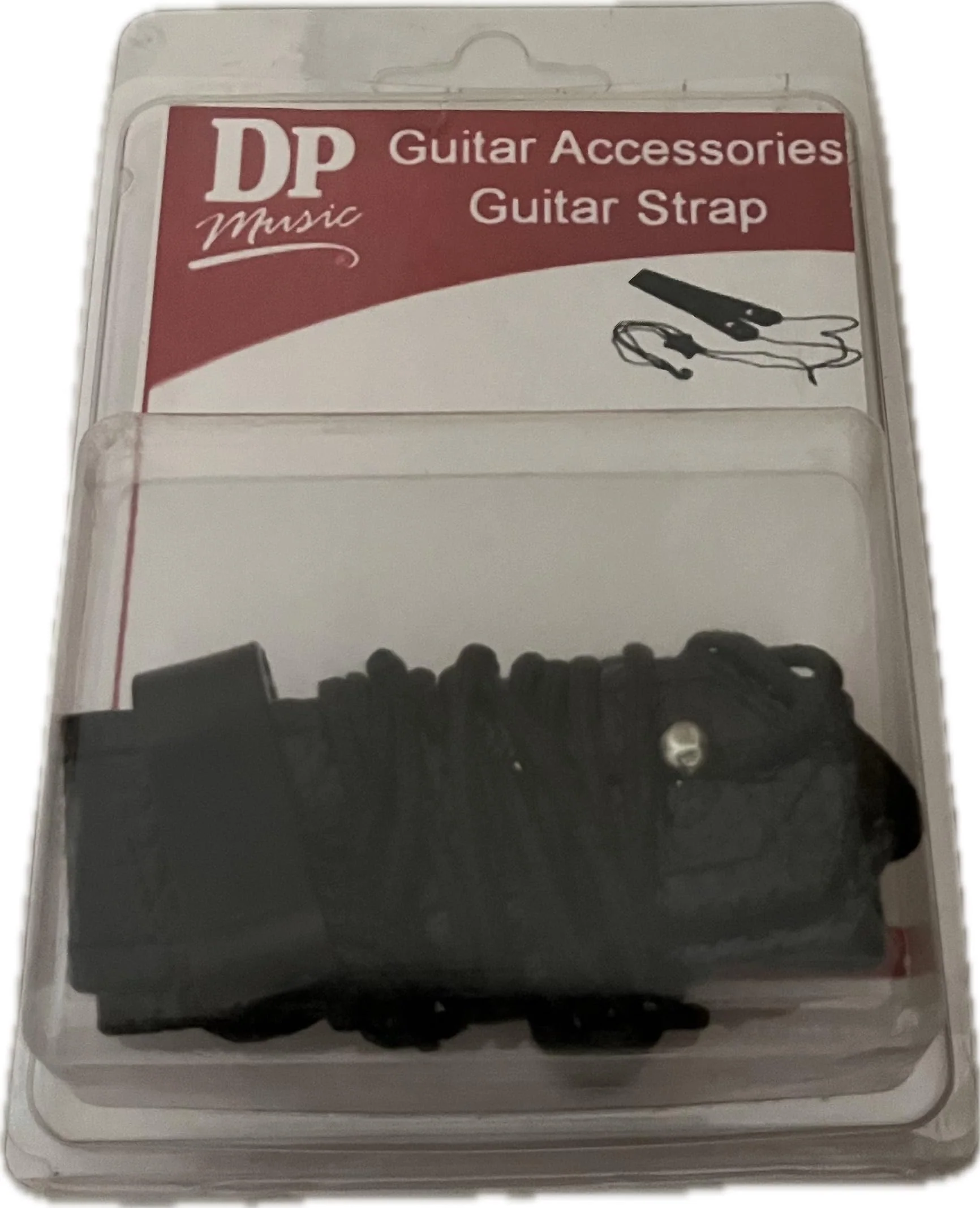 Dp Music Guitar Strap for Classical Guitar or Ukulele w/Soundhole Hook, Black - Image 2